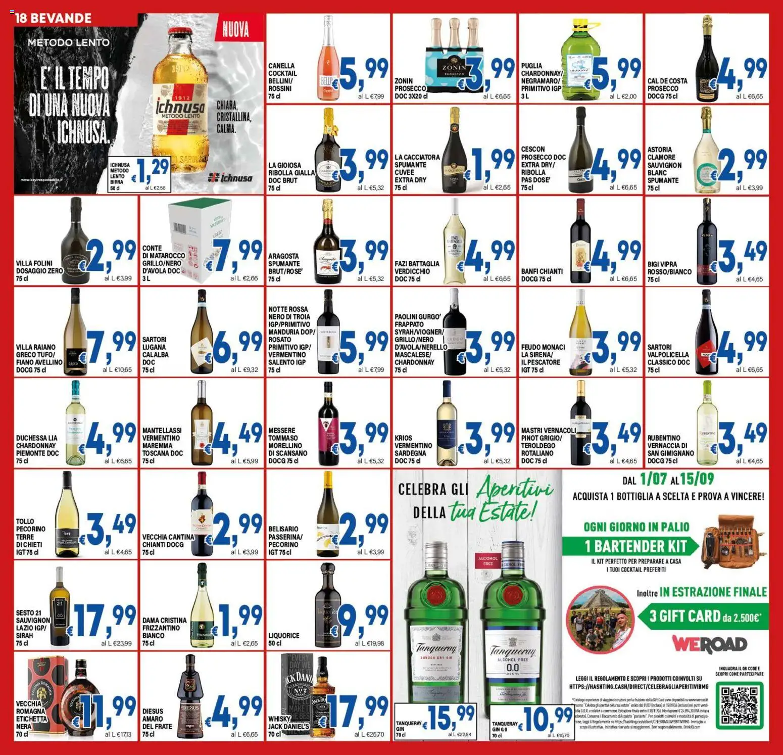 Volantino DEM del 31/07/2026 | Pagina: 18 | Prodotti: Birra, Gin, Spumante, Bottiglia
