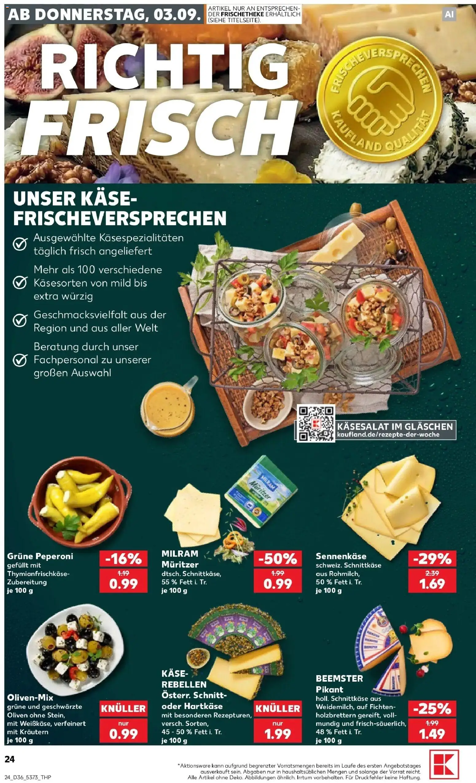 Prospekt Kaufland ab 31.08.2026 » Angebote Online zum Blättern | Seite: 33 | Produkte: Käse, Milram