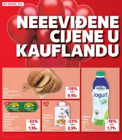 KRAVICA KRALJICA Vrhnje za kuhanje 20% m.m., 500 ml - Pregled kataloga iz trgovine Kaufland, vrijedi od 26.05.2026 | Stranica: 2 | Proizvodi: Vrhnje za kuhanje, Kruh, Narezak, Kobasica