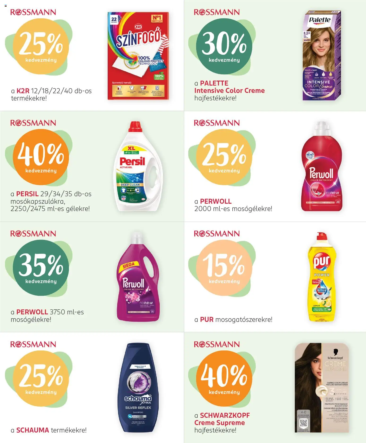 Rossmann akciós ujság - amely érvényes a következő dátumtól: 2026.08.10. | Oldal: 3 | Termékek: Kendő, Persil, Perwoll