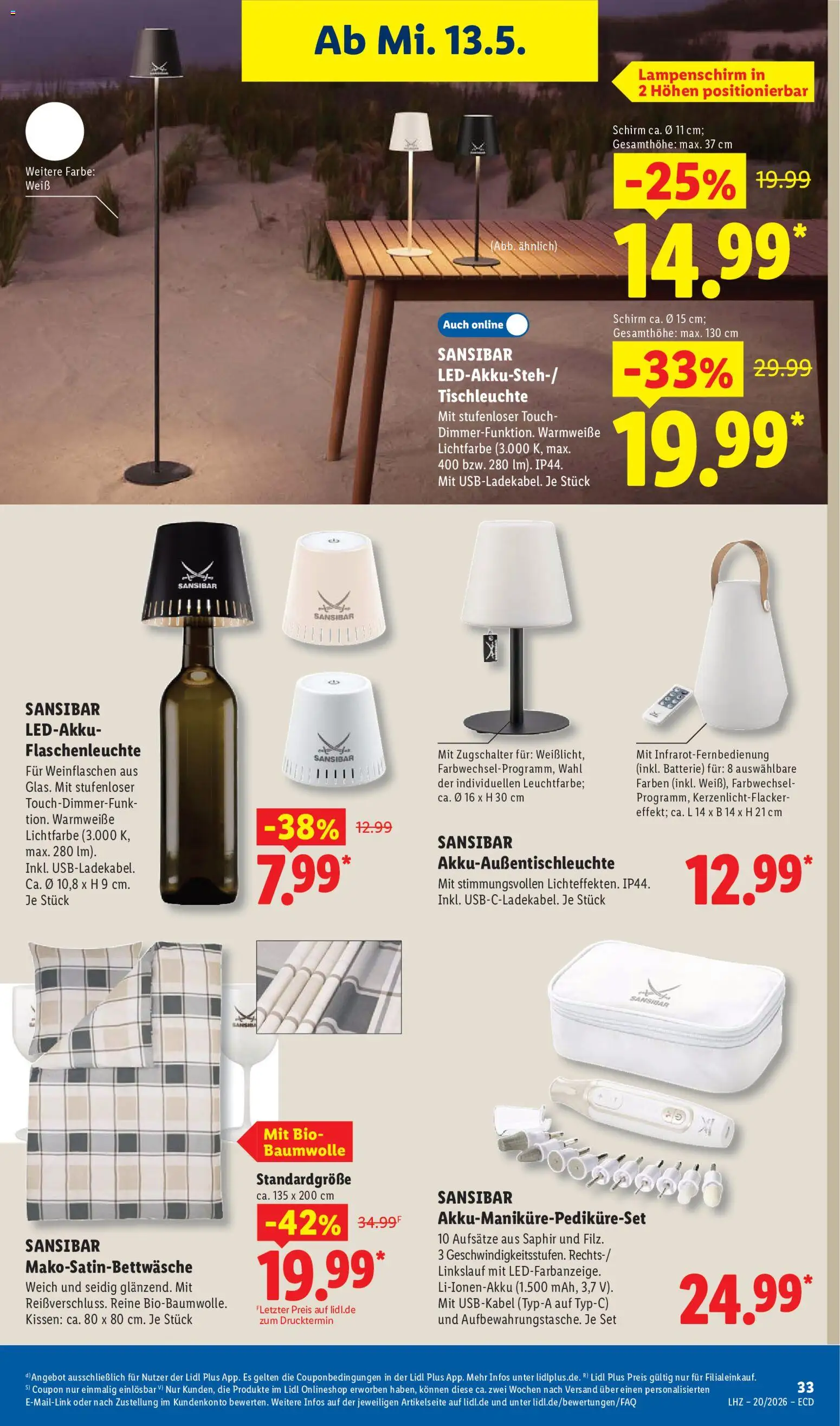 Lidl Prospekt – gültig ab 11.05.2026 | Seite: 57 | Produkte: Kissen, Batterie, Lampenschirm