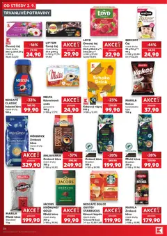 Náhled letáku JIHLAVANKA Espresso, Zrnková káva různé druhy 750 g od 02.09.2026 | Strana: 36