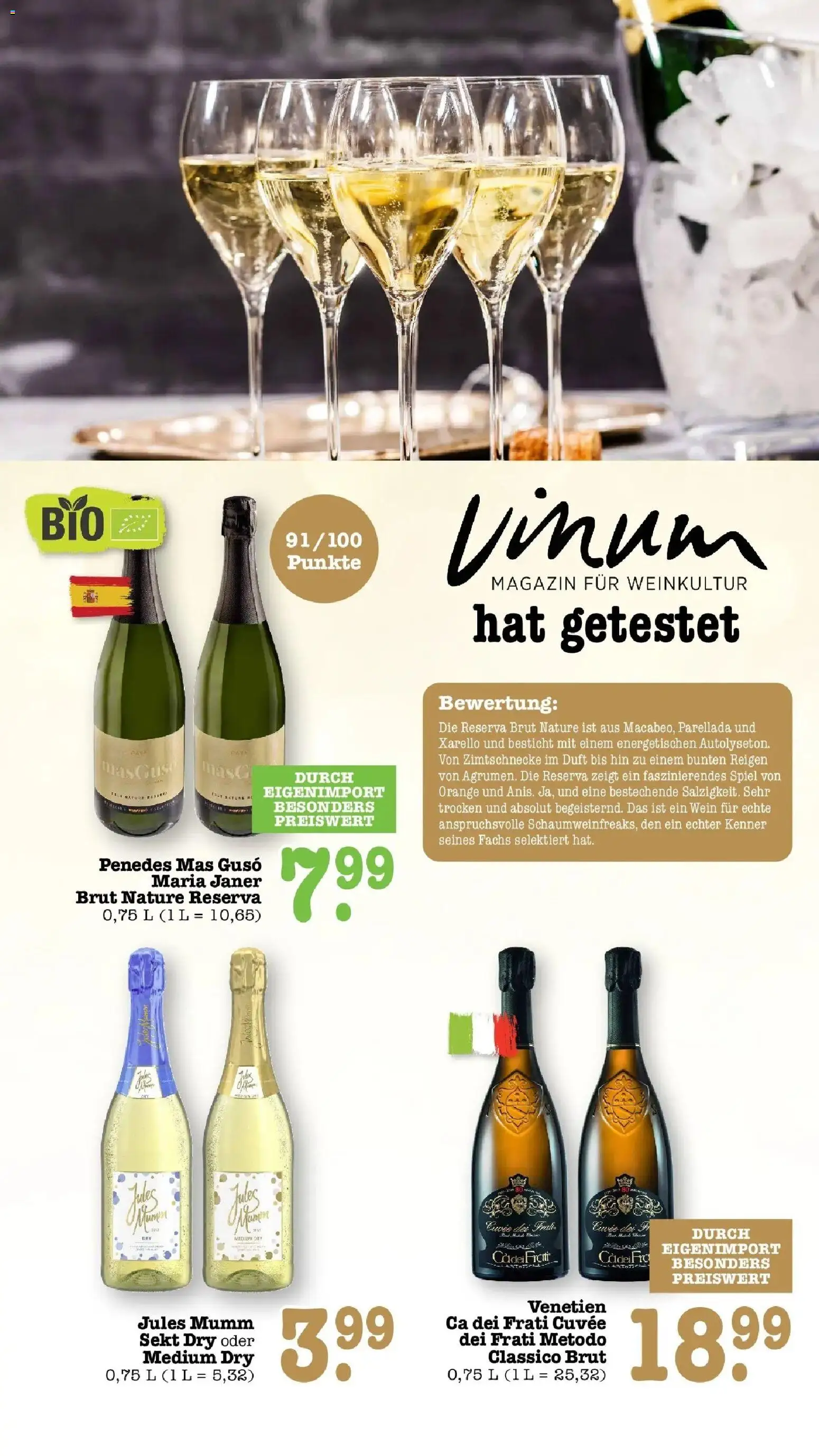 E center Prospekt Achern (ab 05.10.2026) zum Blättern | Seite: 66 | Produkte: Sekt, Jules mumm, Magazin, Wein