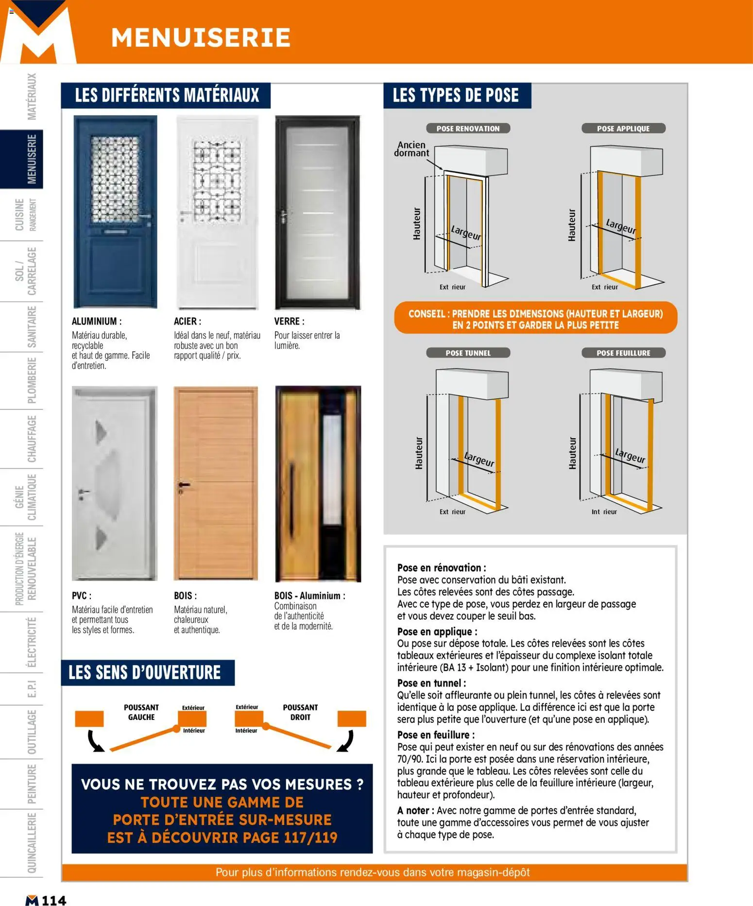 {H1} | Page: 114 | Produits: Porte, Portes, Combinaison