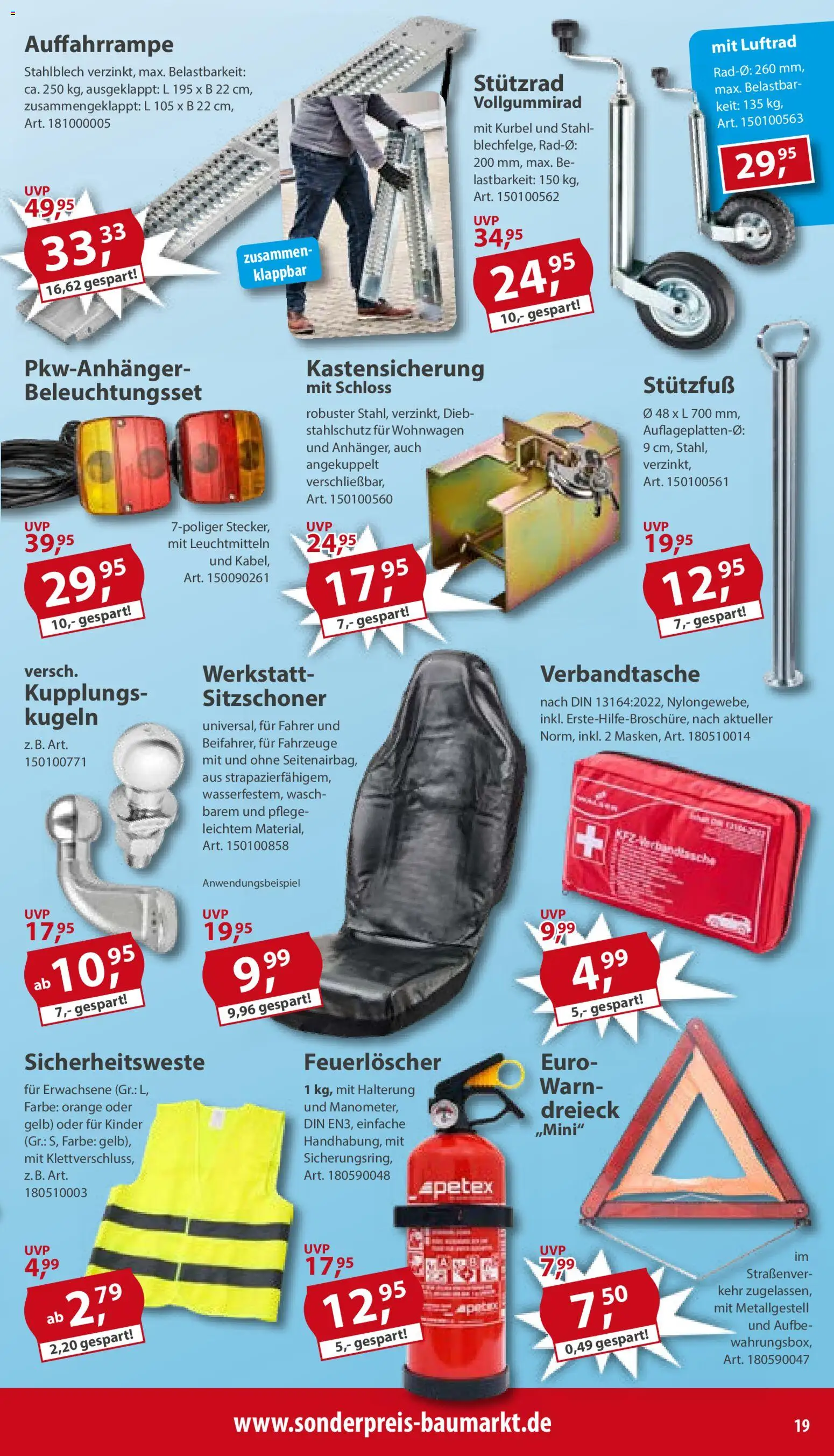 Sonderpreis Baumarkt Prospekt 	 – gültig ab 16.05.2026 | Seite: 19