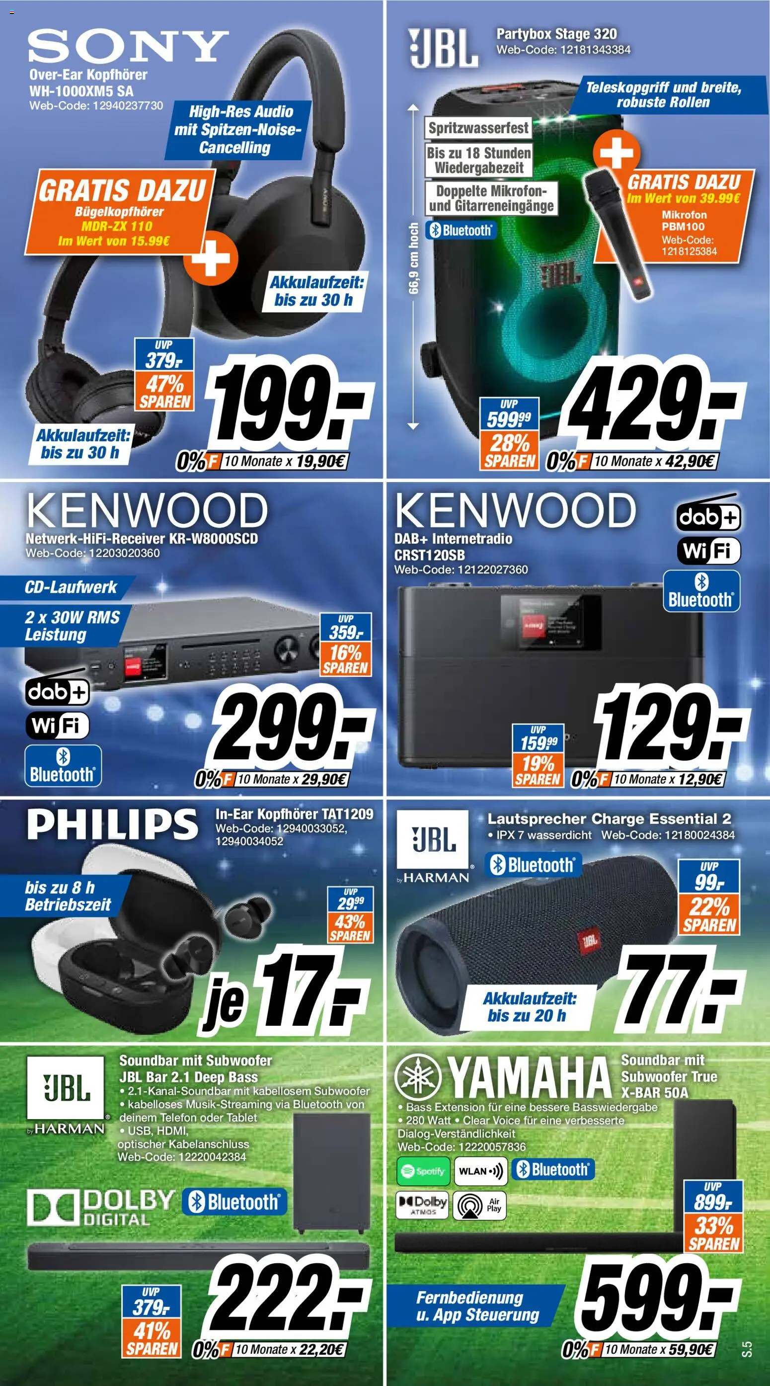 Expert Prospekt Angebote – gültig ab 02.05.2026 | Seite: 5 | Produkte: Philips, Soundbar, Tablet, Kopfhörer