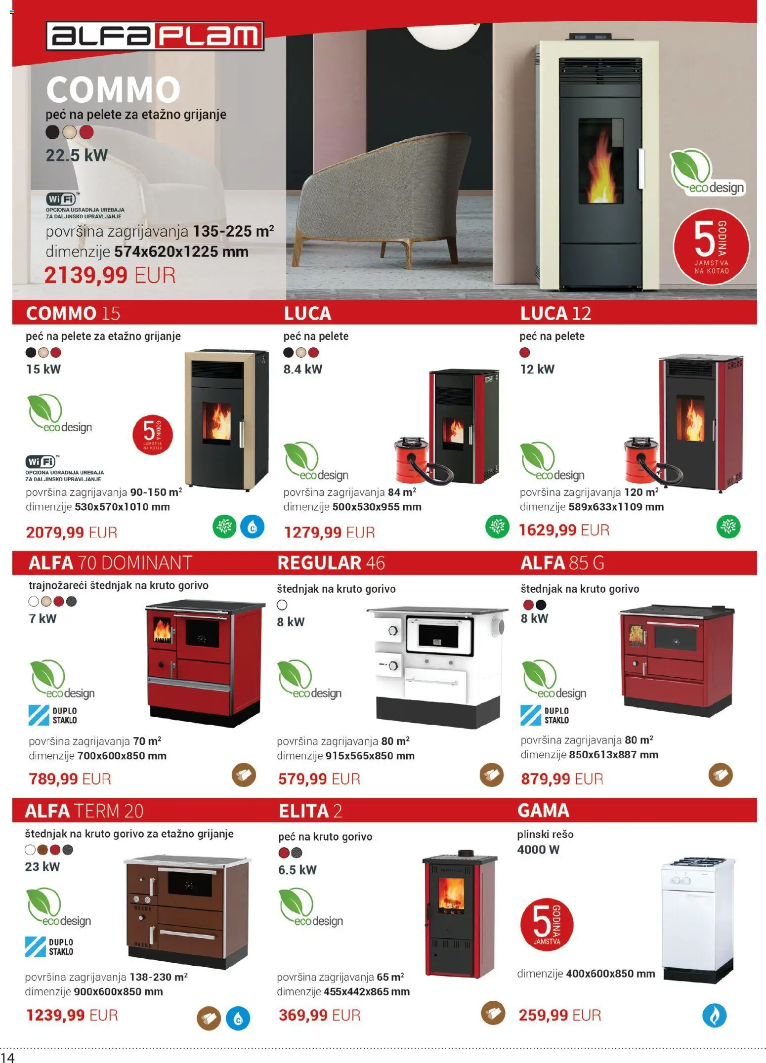 Centar Tehnike katalog | vrijedi od 10.08.2026 | Stranica: 14 | Proizvodi: Staklo, Štednjak