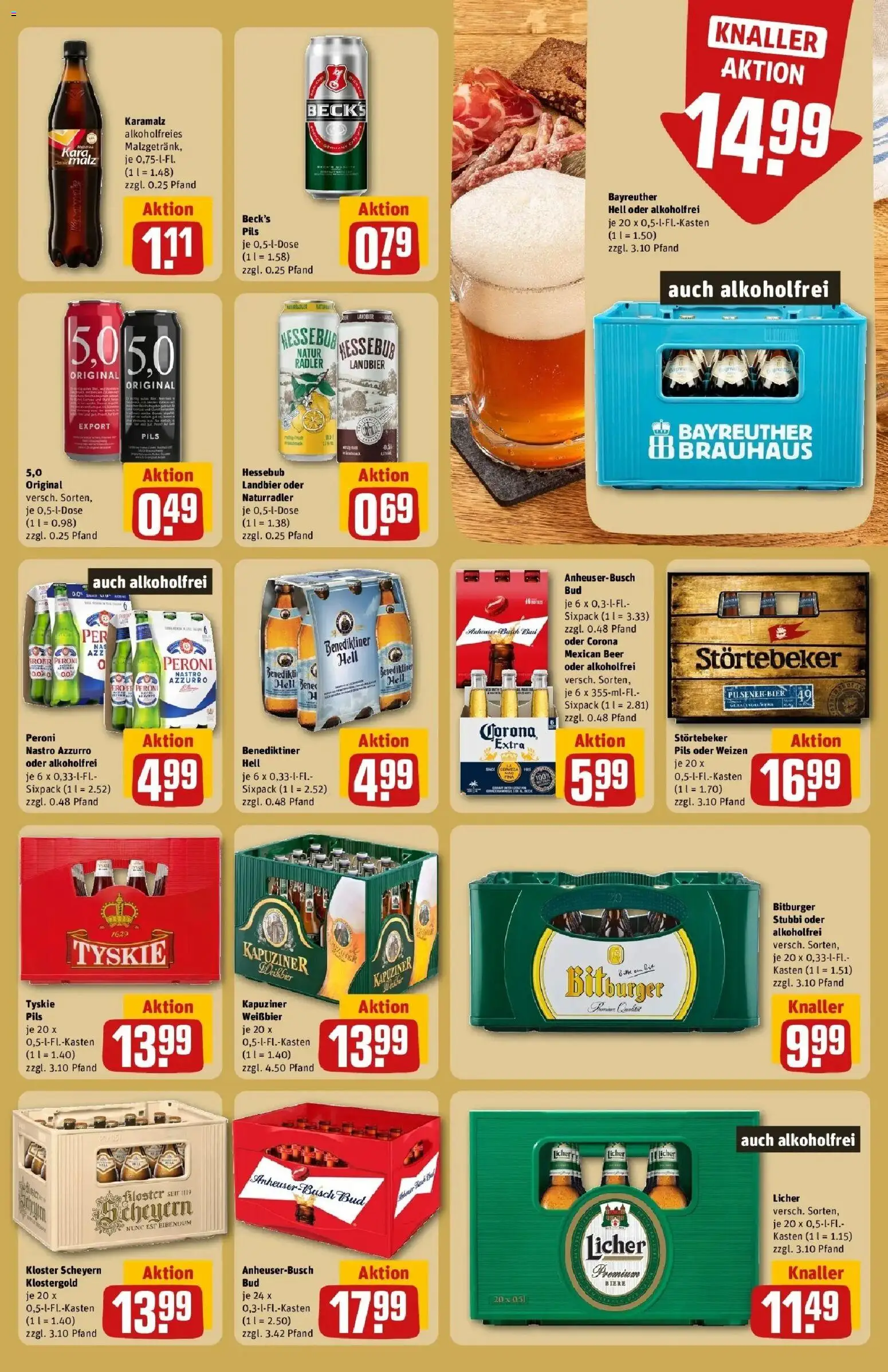 REWE Prospekt ab 28.09.2026 zum Blättern » Angebote | Seite: 27 | Produkte: Bitburger, Tyskie, Pils, Radler
