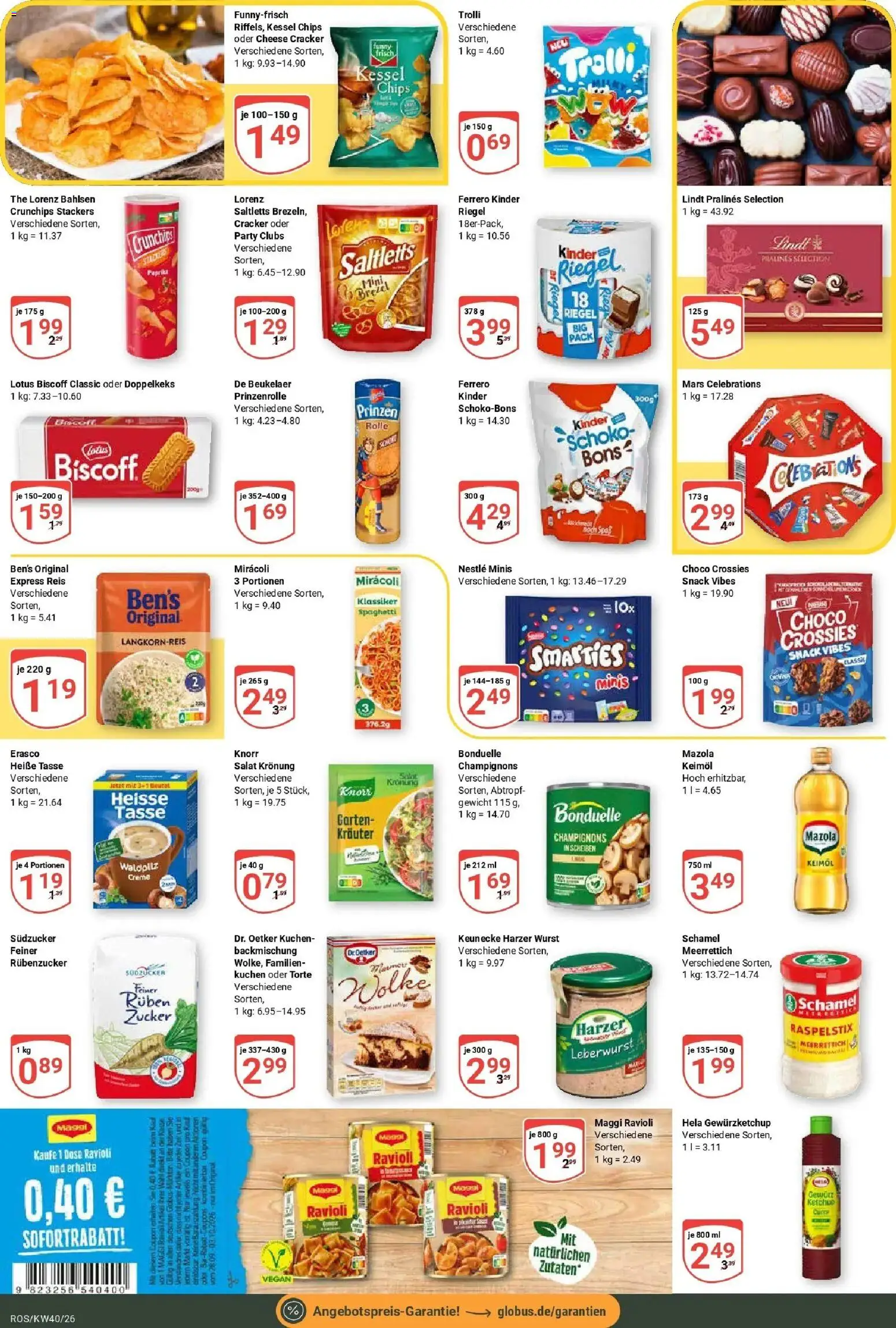 Globus Prospekt Lambrechtshagen (ab 28.09.2026) » Angebote online | Seite: 15 | Produkte: Gewicht, Knorr, Ketchup, Salat