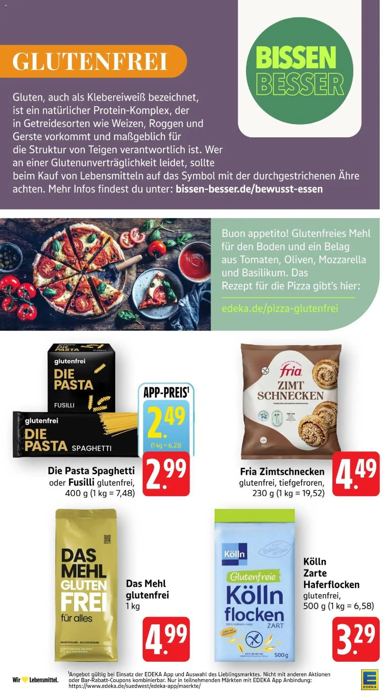 Edeka Prospekt Stuttgart – gültig ab 23.08.2026 | Seite: 22 | Produkte: Kolln haferflocken, Kolln, Mehl, Mozzarella