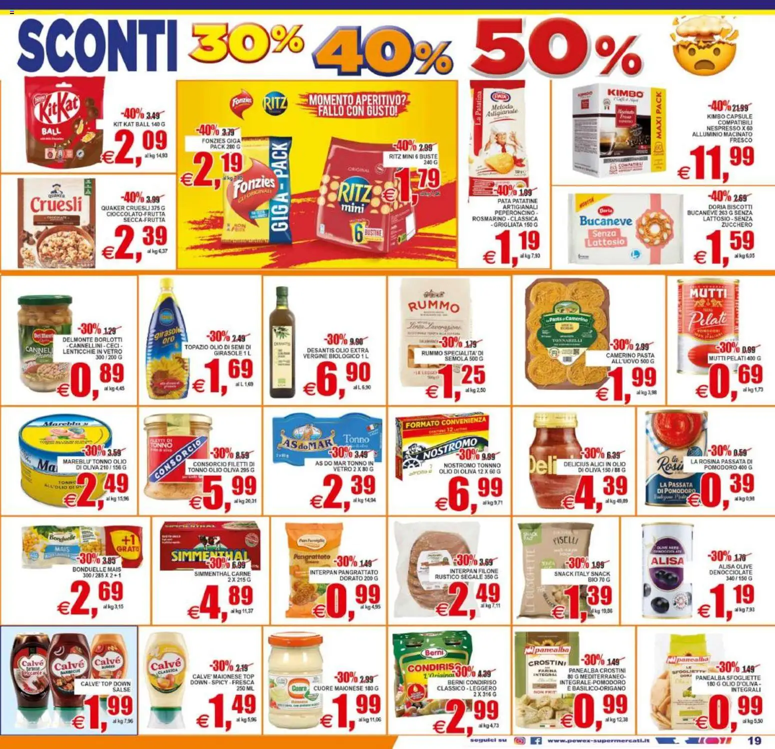 Volantino Pewex del 02/09/2026 | Pagina: 19 | Prodotti: Ceci, Olive, Crostini, Olio d'oliva
