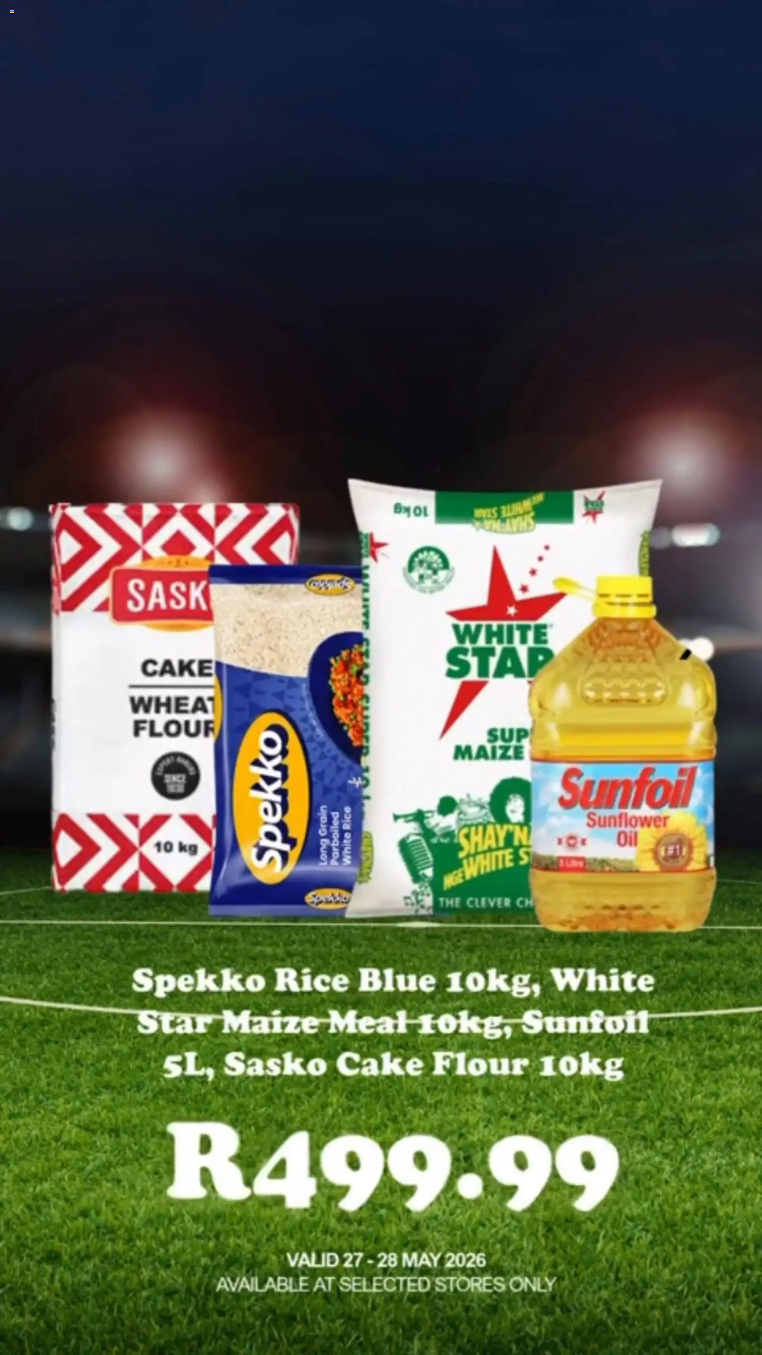 New Check Save catalogue – valid from 25.05.2026 | Page: 13 | Products: Cake, Flour, Maize meal, Rice