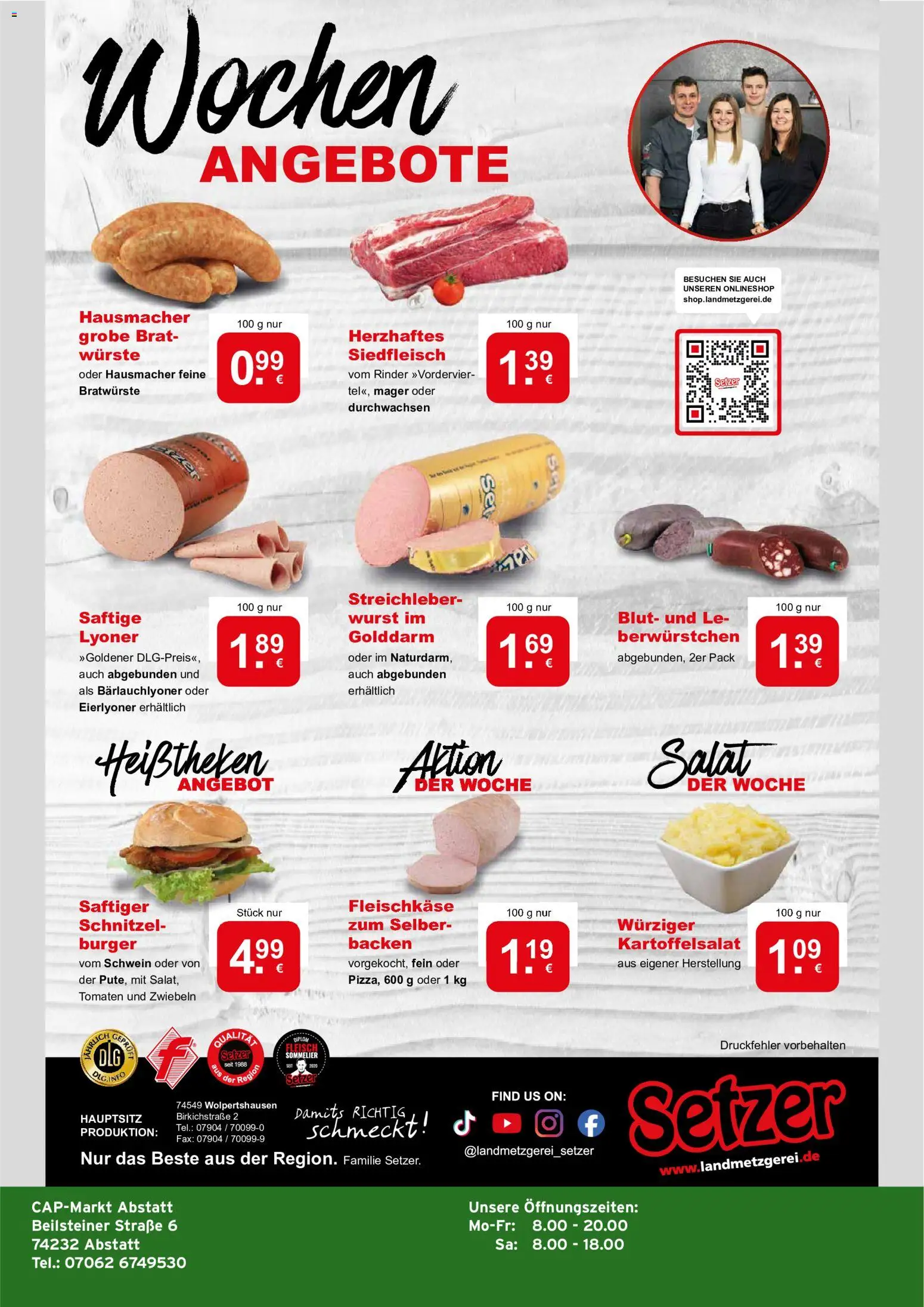CAP Markt Prospekt – gültig ab 26.10.2026 | Seite: 4 | Produkte: Burger, Tomaten, Zwiebeln, Wurst