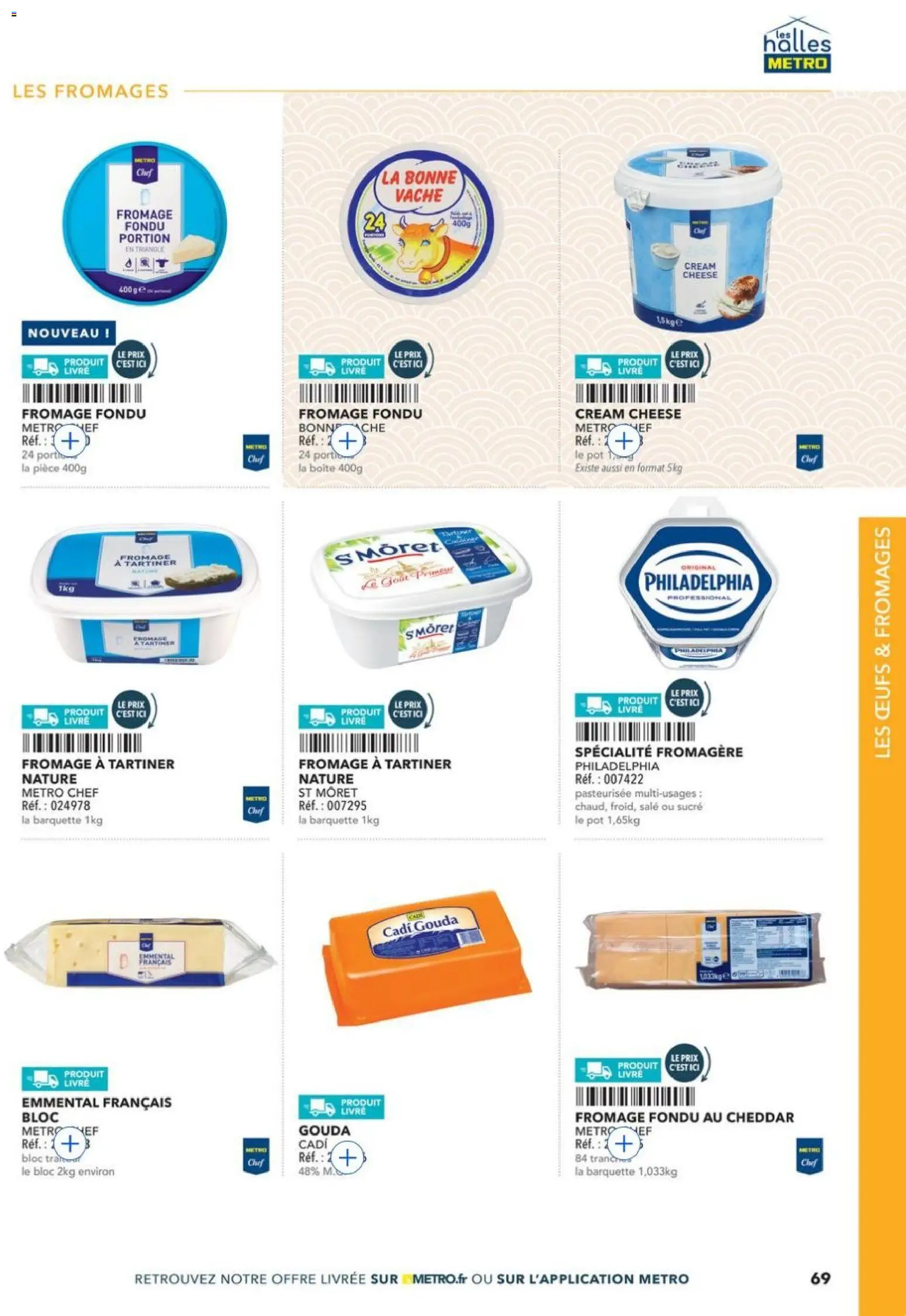 {H1} | Page: 69 | Produits: Sucre, Emmental, Œufs, Cheddar