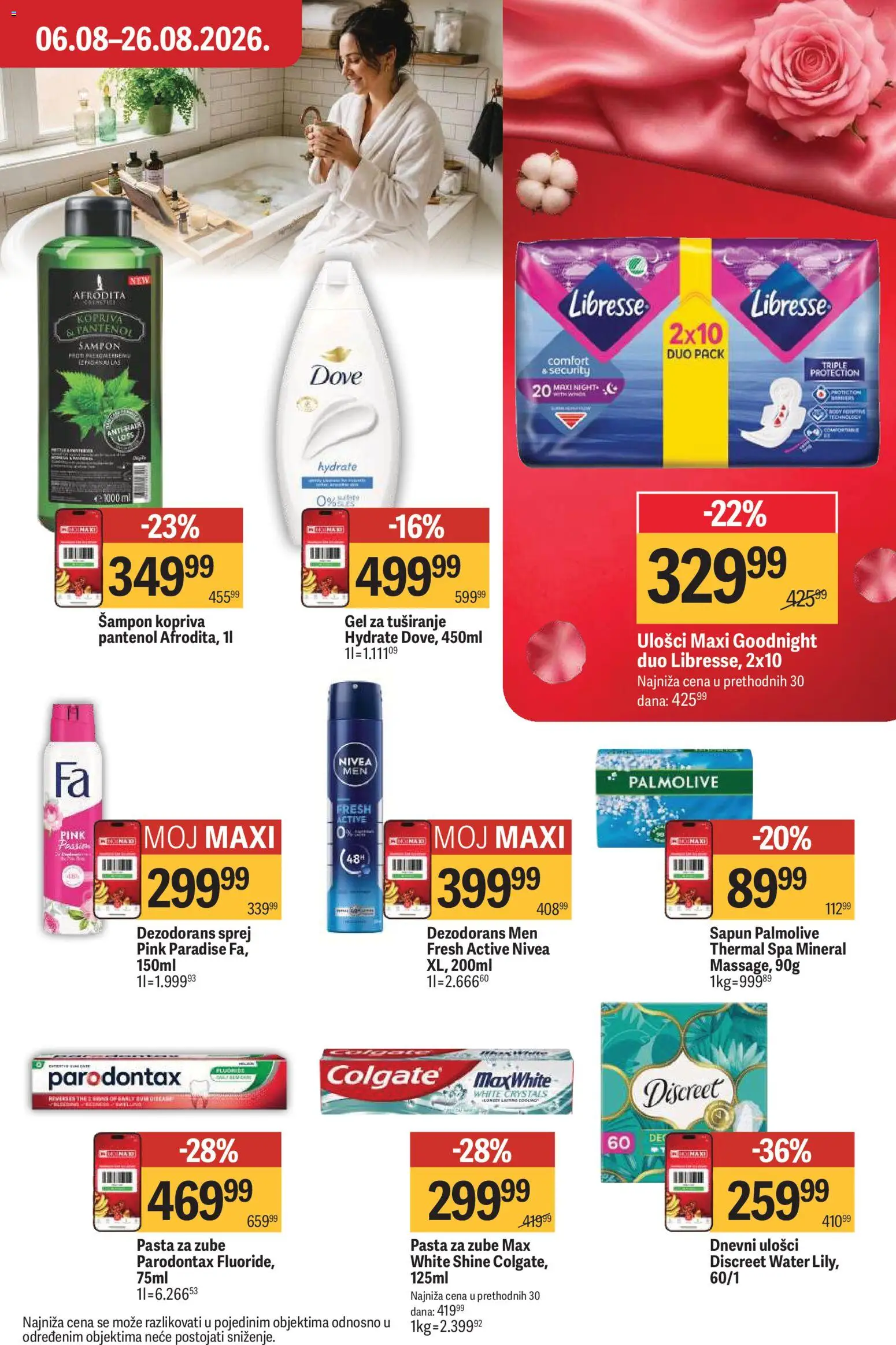 Maxi katalog - važi od 06.08.2026 | Strana: 31 | Proizvode: Nivea, Dezodorans, Parodontax, Pasta za zube