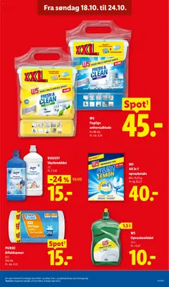 Lidl - Tilbudsavis uge 42 gyldig fra 18/10/2026 | Side: 16 | Produkter: Skyllemiddel, Opvaskemiddel, Søm