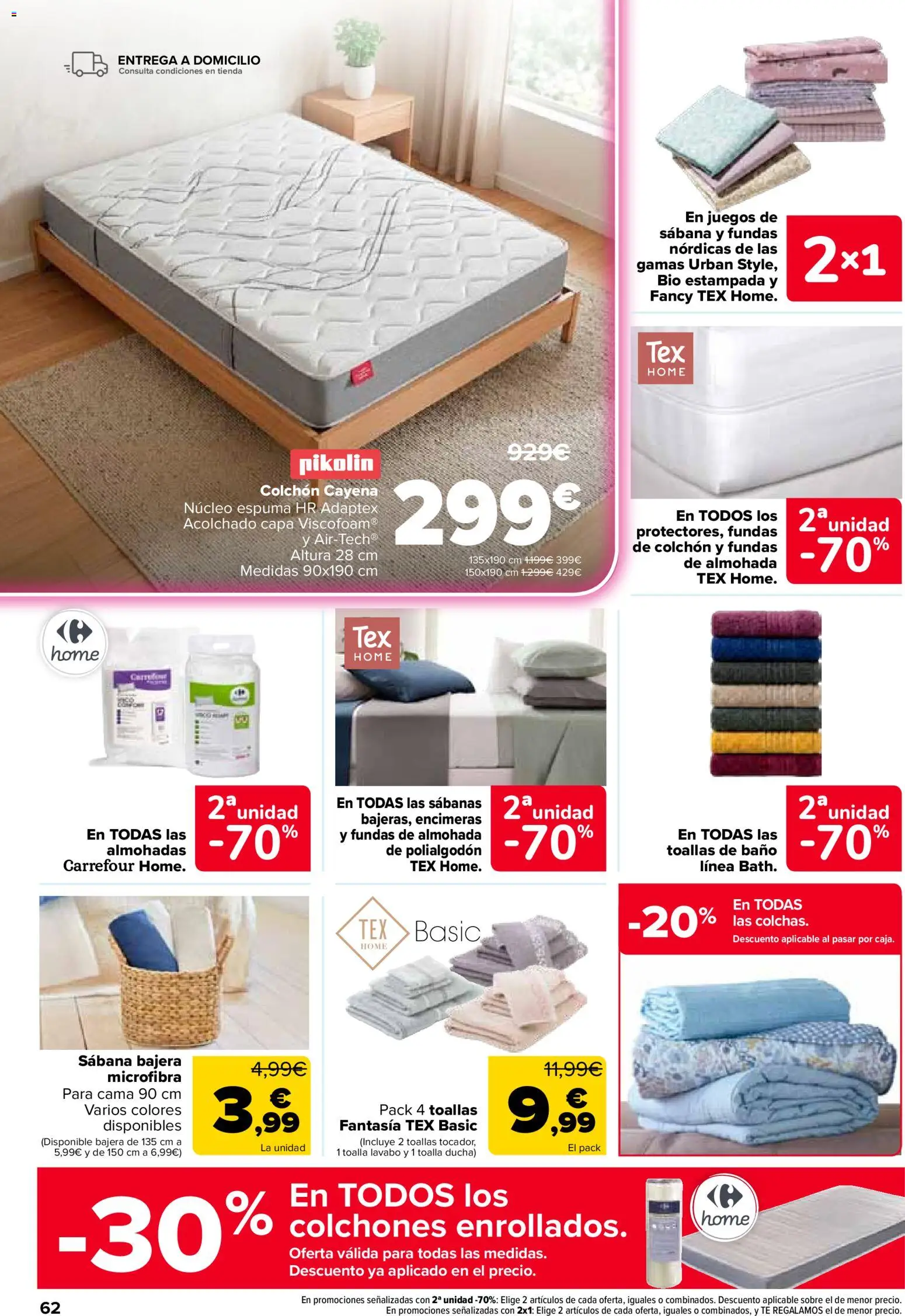 Carrefour folleto │ válido desde el 14/07/2026 | Página: 70 | Productos: Té, Espuma, Colchon, Cama