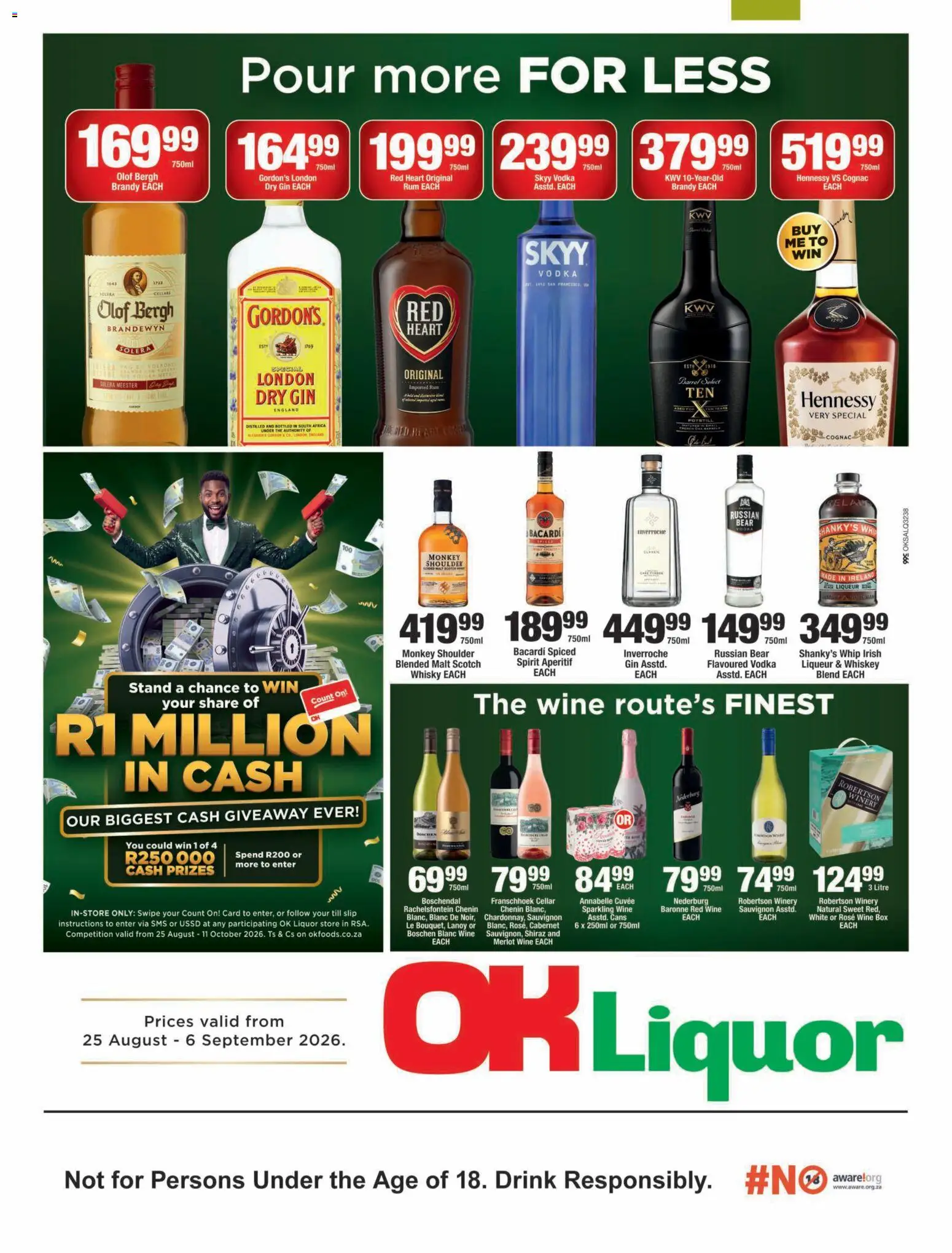 New OK Foods catalogue – valid from 25/08/2026 | Page: 1 | Products: Box, Wine, Gin, Red Wine