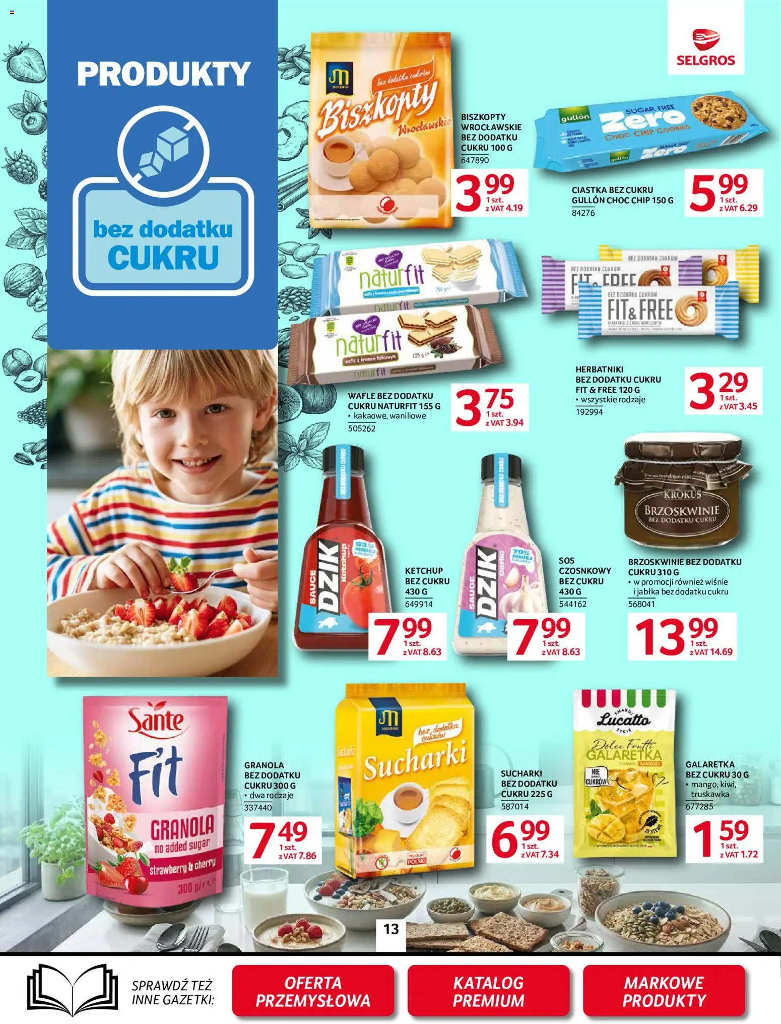 Selgros cash&carry gazetka od 10.09.2026 | Strona: 13 | Produkty: Wafle, Granola, Herbatniki, Brzoskwinie