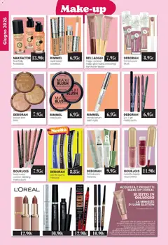 Anteprima del volantino BOURJOIS rossetto liquido cloud crème, Cloud crème liquid lipstick in a gold-capped tube. valido a partire dal 01.06.2026 | Pagina: 18 | Prodotti: Mascara, Fondotinta, Correttore, Blush