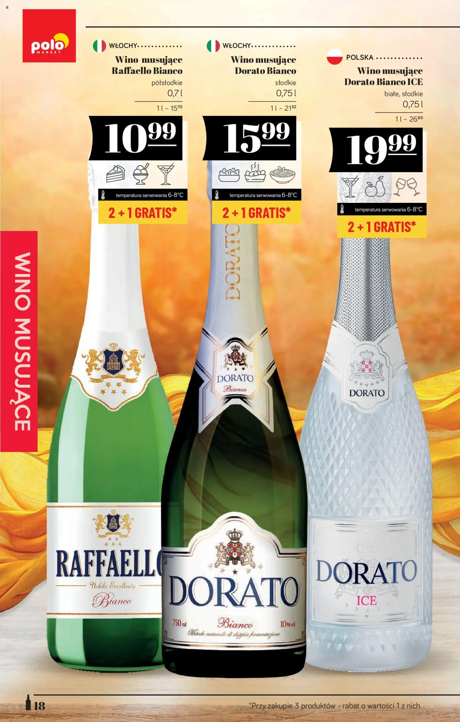 POLOmarket katalog - Alkoholi od 08.10.2026 | Strona: 18 | Produkty: Raffaello, Wino musujące, Wino