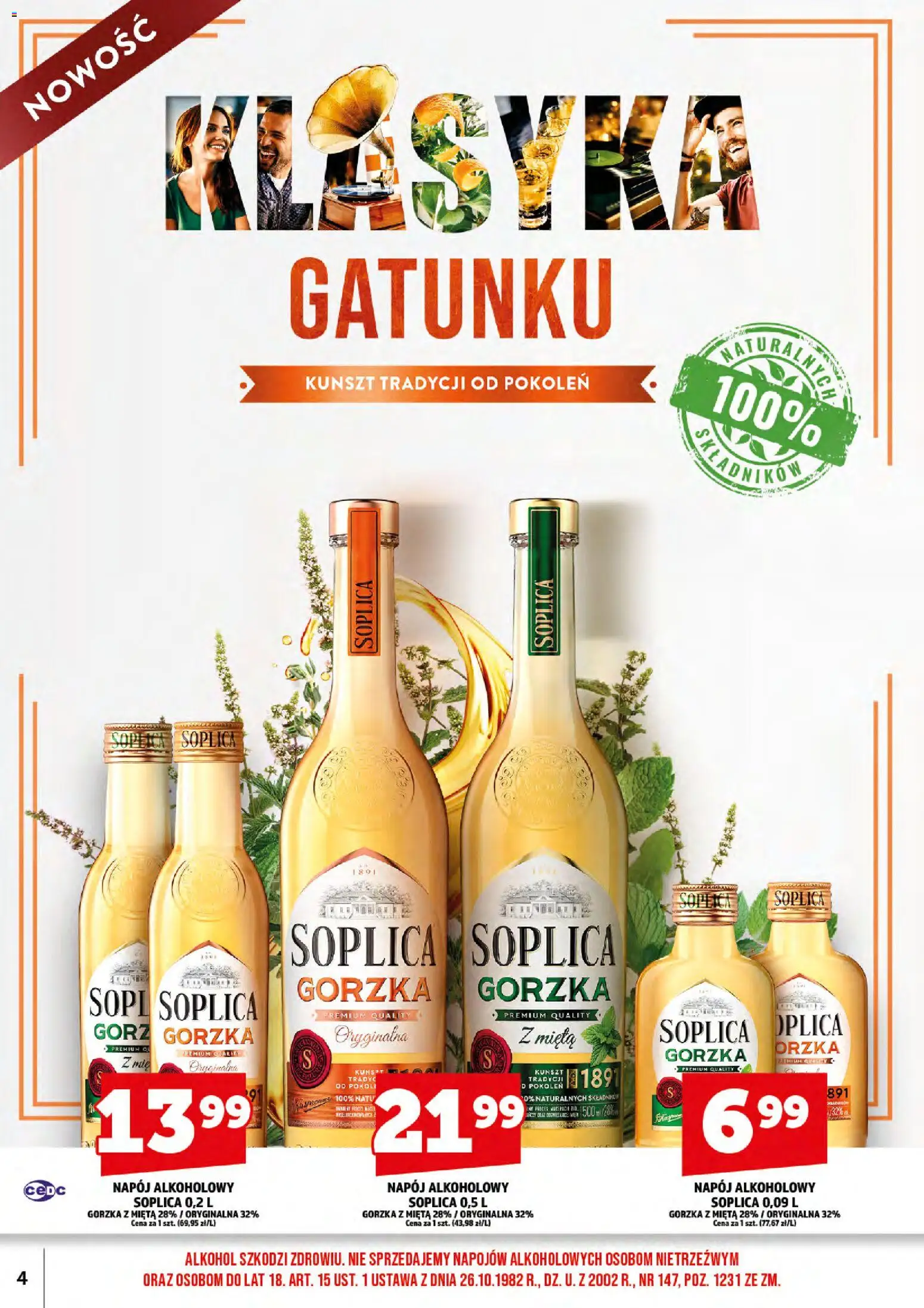 Topaz gazetka alkoholowa od 01.11.2026 | Strona: 6 | Produkty: Soplica, Mięta, Alkohol