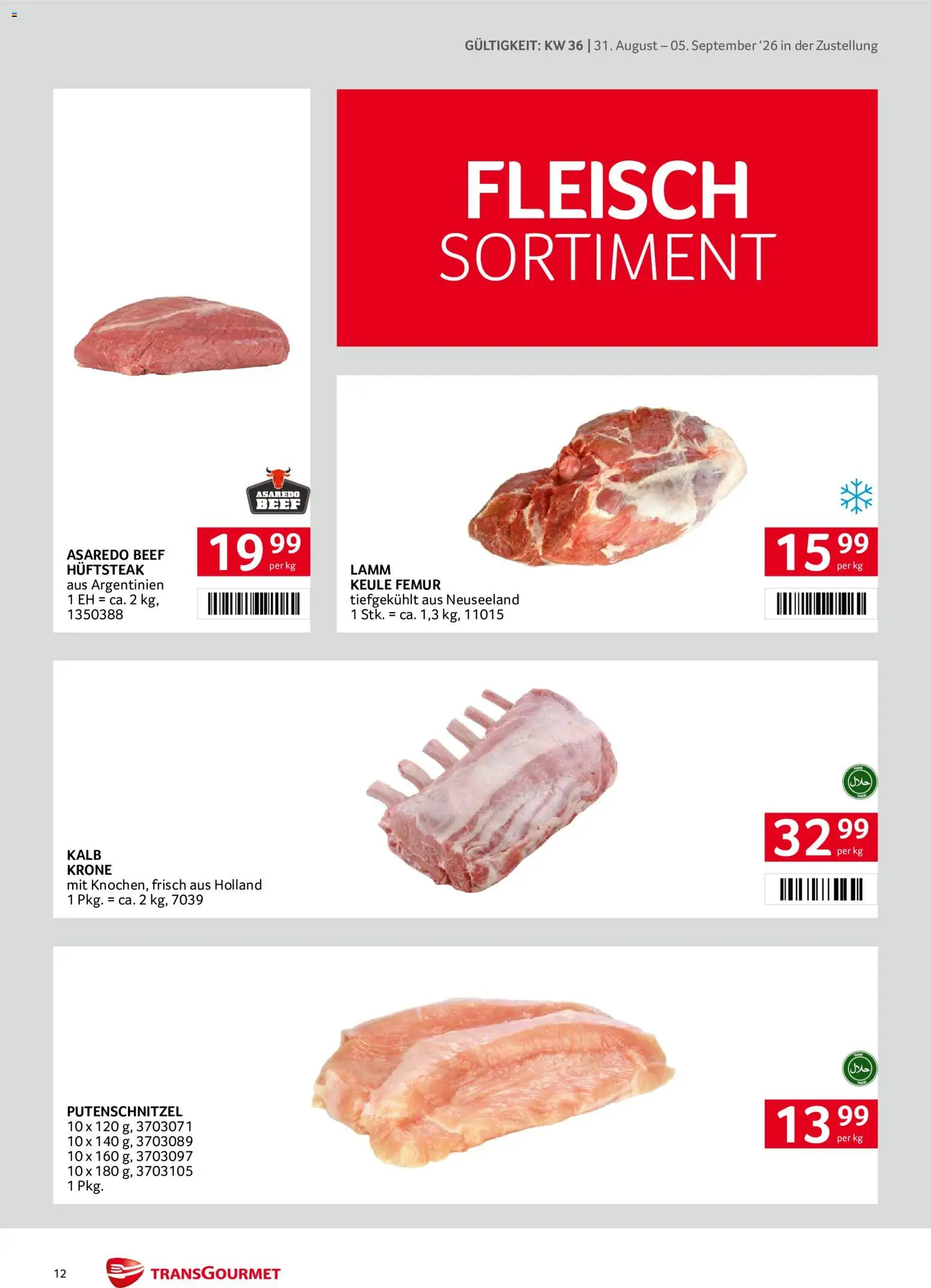 Transgourmet Zustellaktion gültig ab 31.08.2026 | Seite: 12