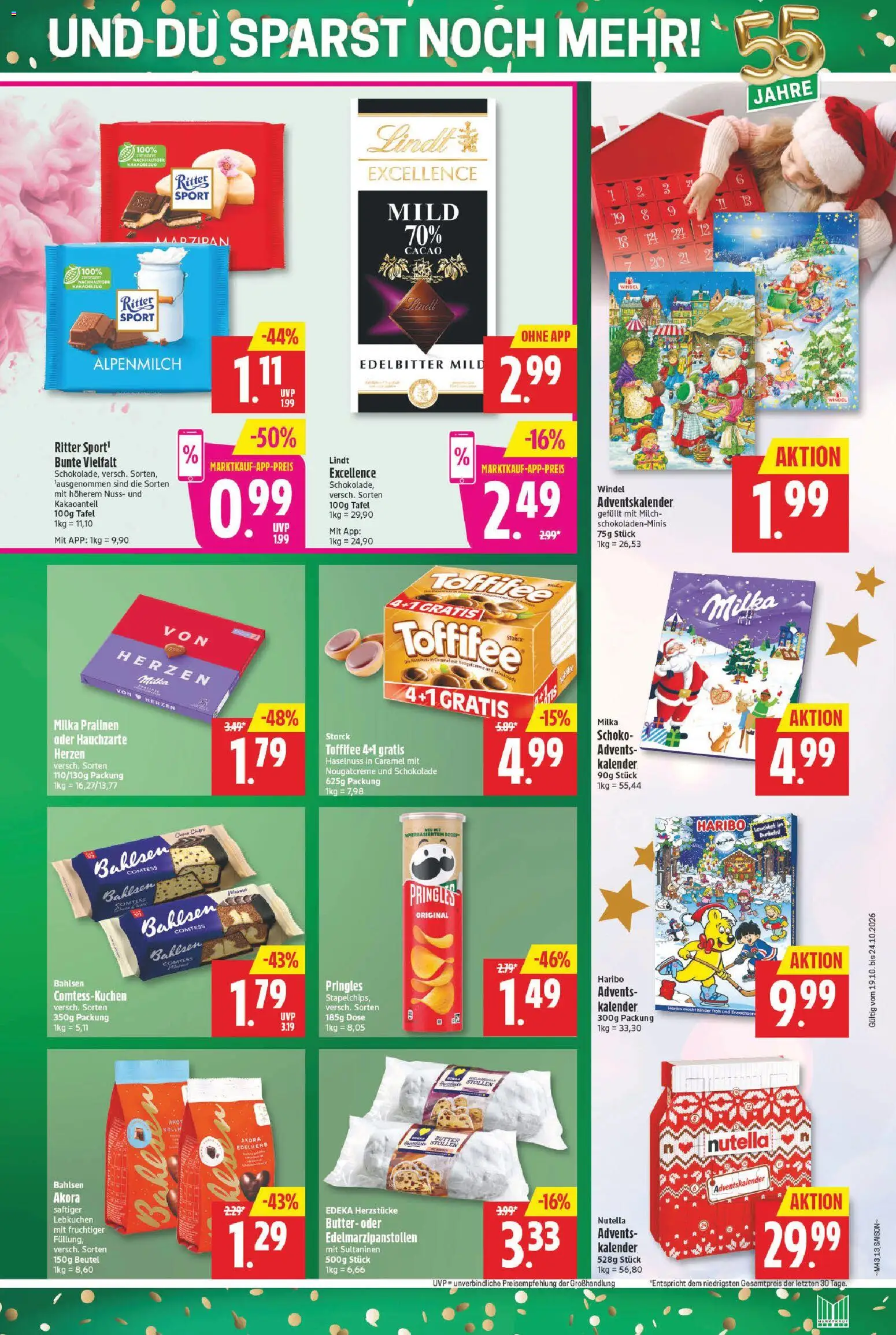Marktkauf Prospekt – gültig ab 19.10.2026 | Seite: 15 | Produkte: Schokolade, Ritter sport, Milka, Nutella