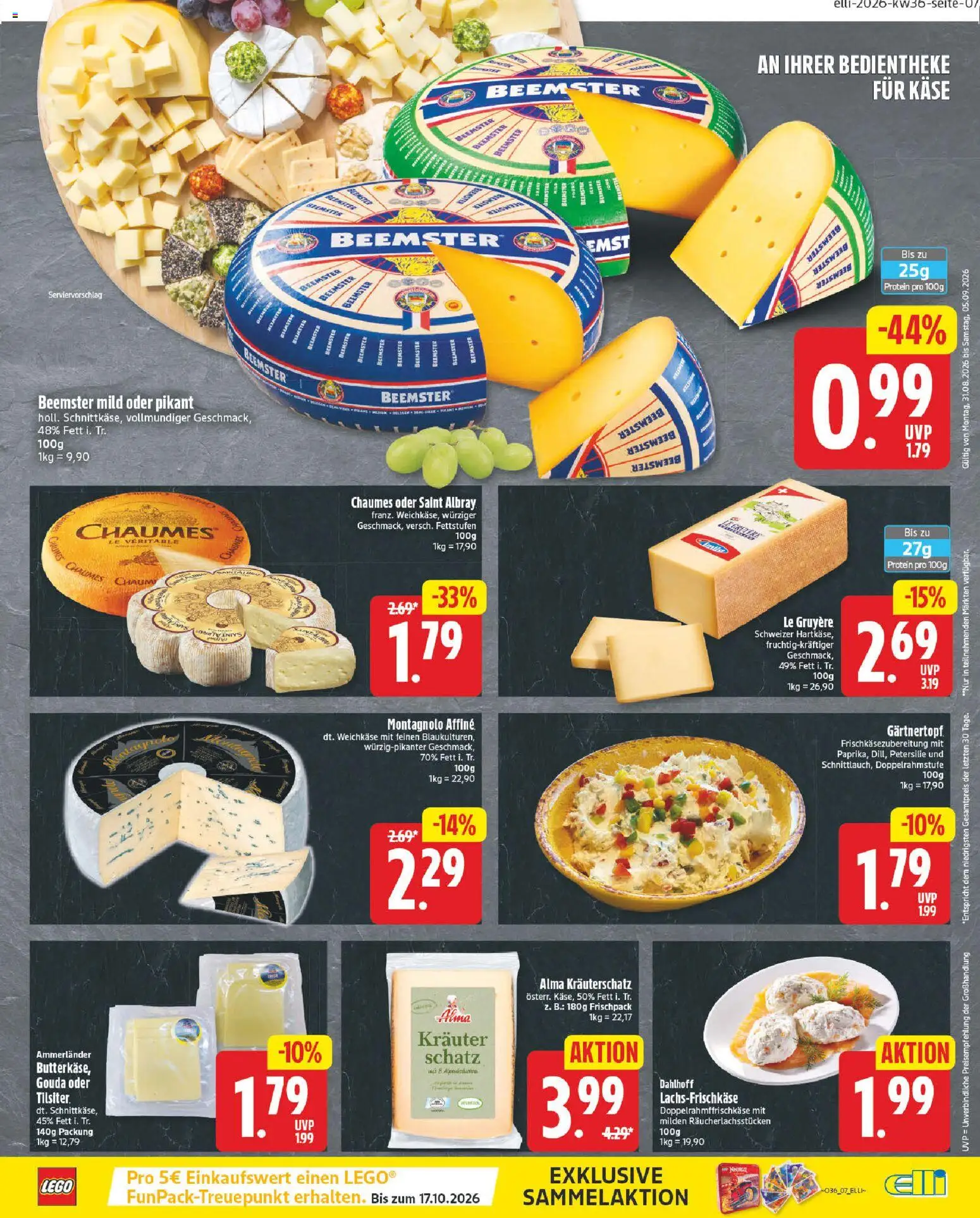 Elli Markt Prospekt Delbrück – gültig ab 31.08.2026 | Seite: 13 | Produkte: Käse, Gouda, Petersilie