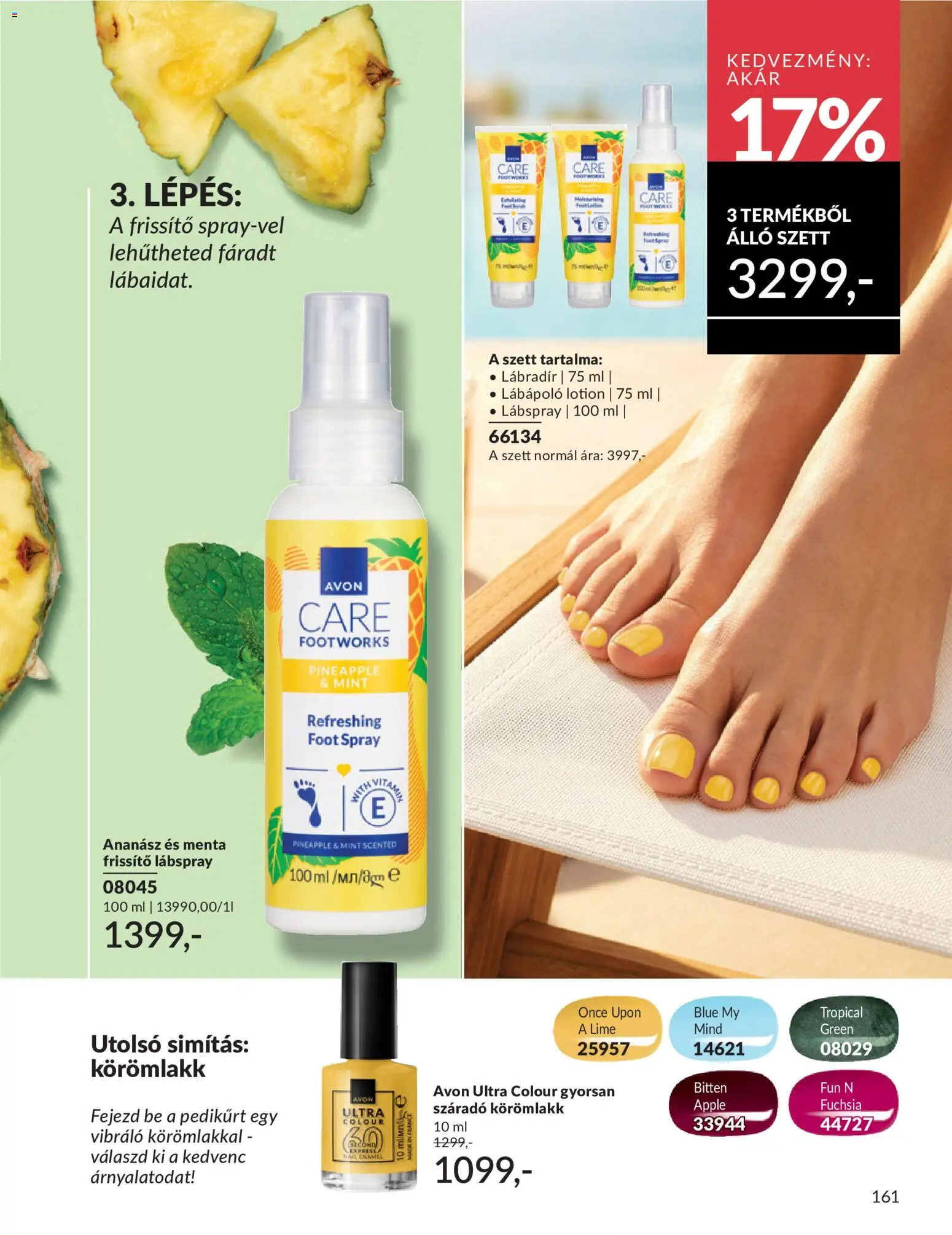 Avon akciós ujság - amely érvényes a következő dátumtól: 01.06.2026 | Oldal: 195 | Termékek: Lime, Körömlakk, Ananász