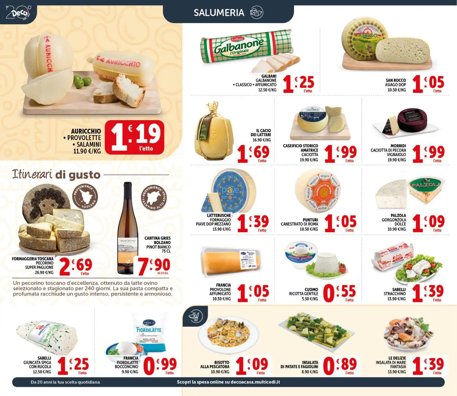 Volantino Decò del 20.05.2026 | Pagina: 2 | Prodotti: Provolone, Rucola, Insalata, Stracchino