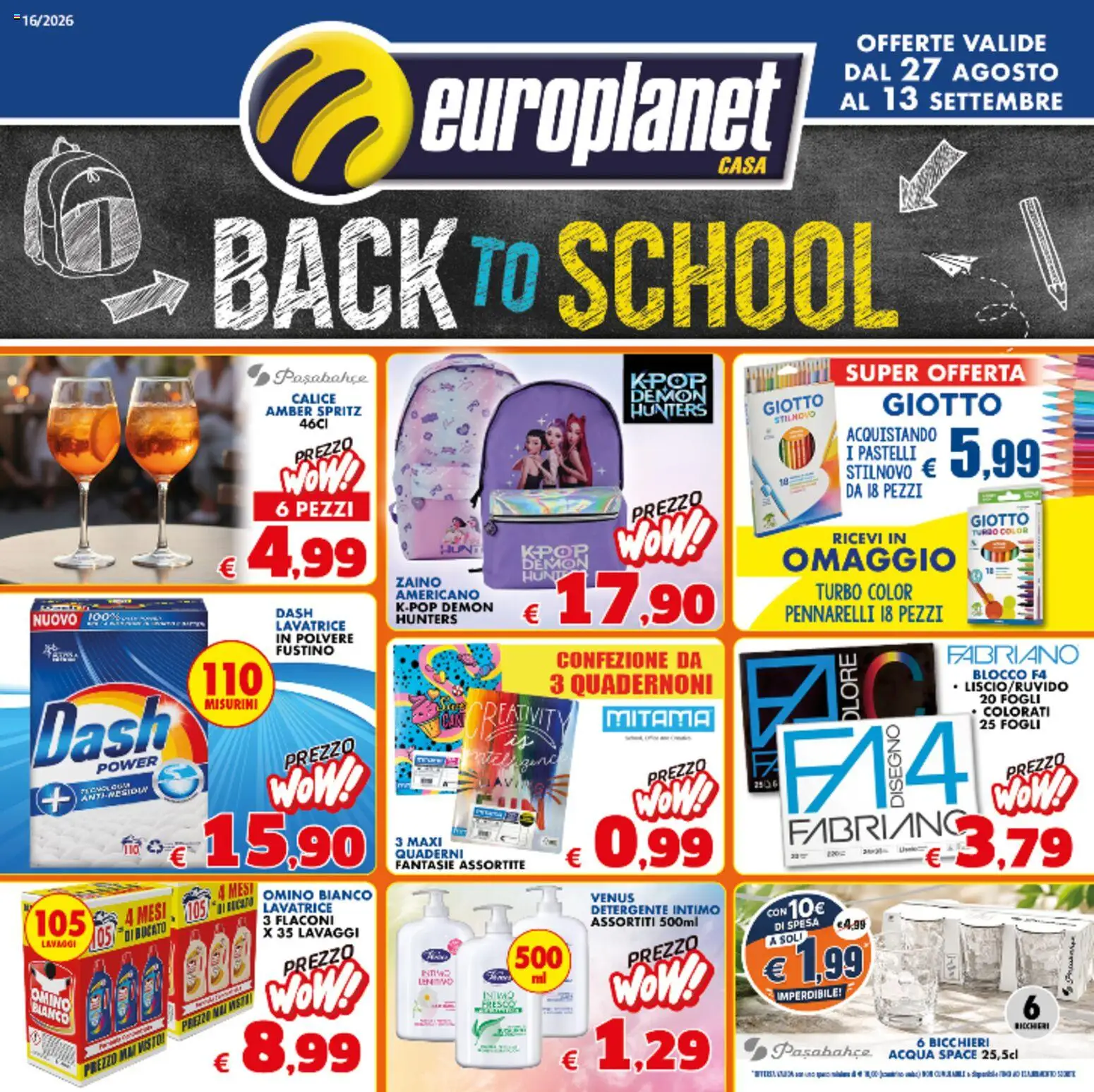 Volantino Europlanet Casa del 27/08/2026 | Pagina: 1