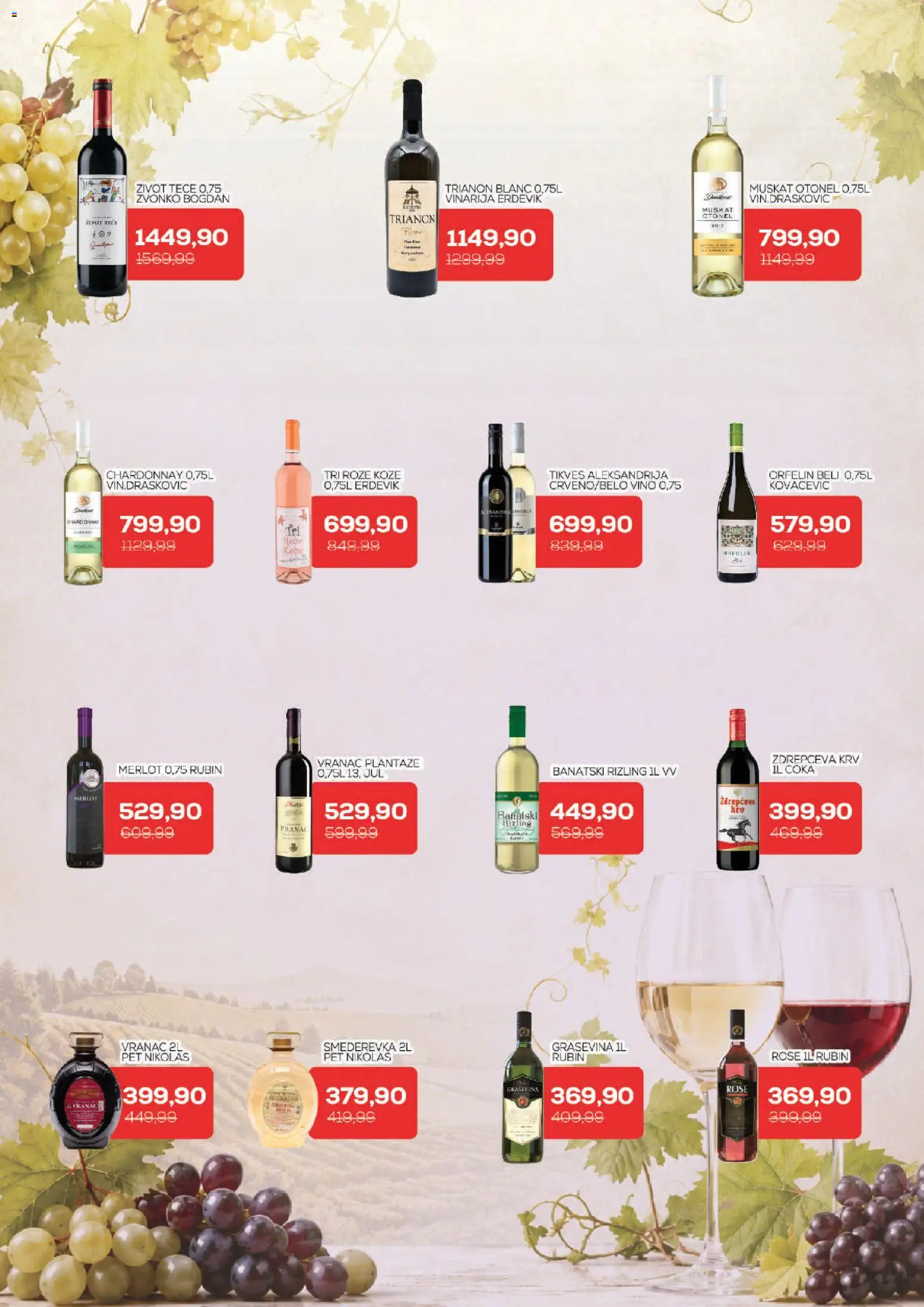Medius katalog - važi od 06.10.2026 | Strana: 20 | Proizvode: Chardonnay, Vranac, Graševina, Vino