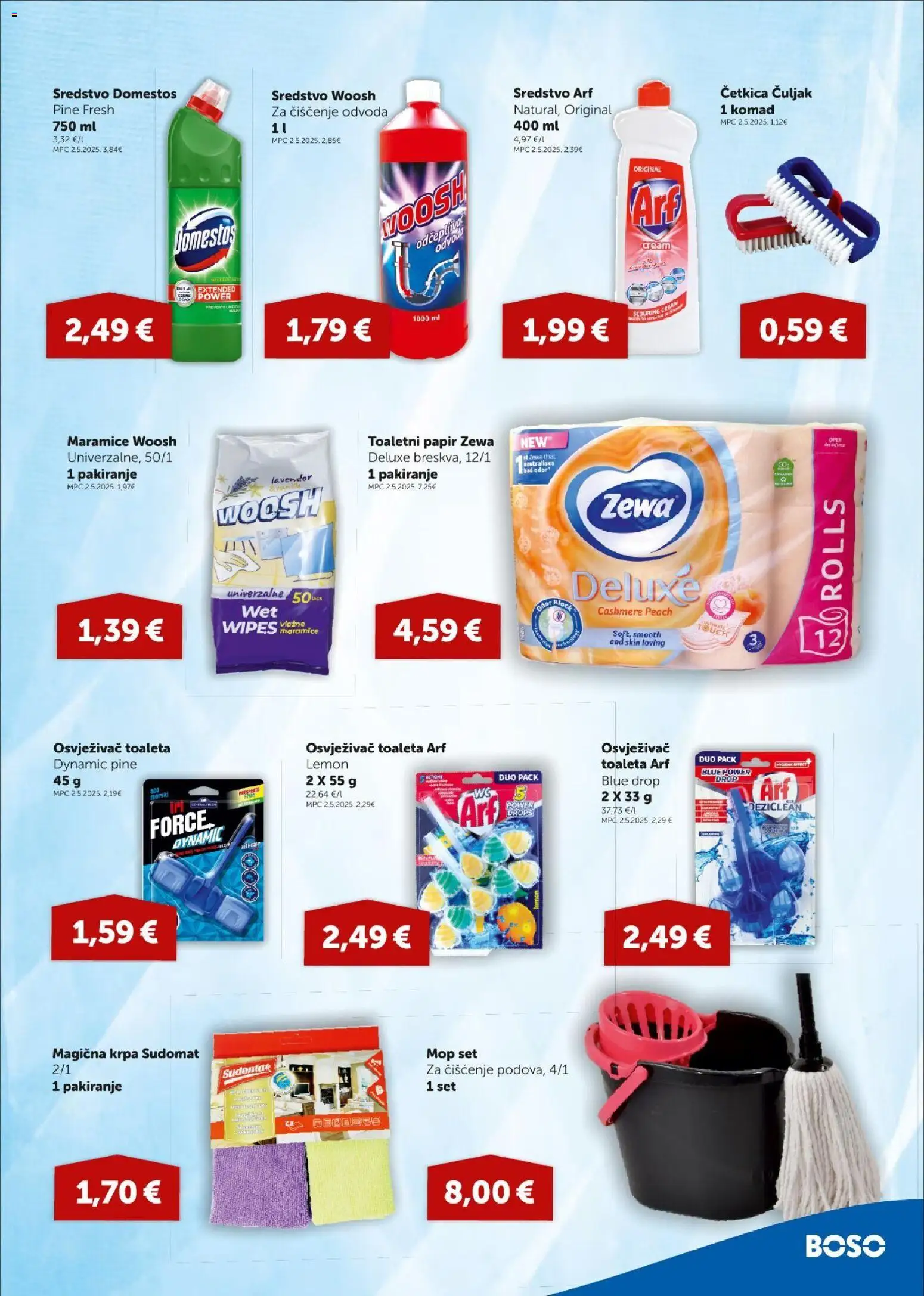 Boso katalog | vrijedi od 02.07.2026 | Stranica: 19 | Proizvodi: Krpa, Mop, Toaletni papir, Arf