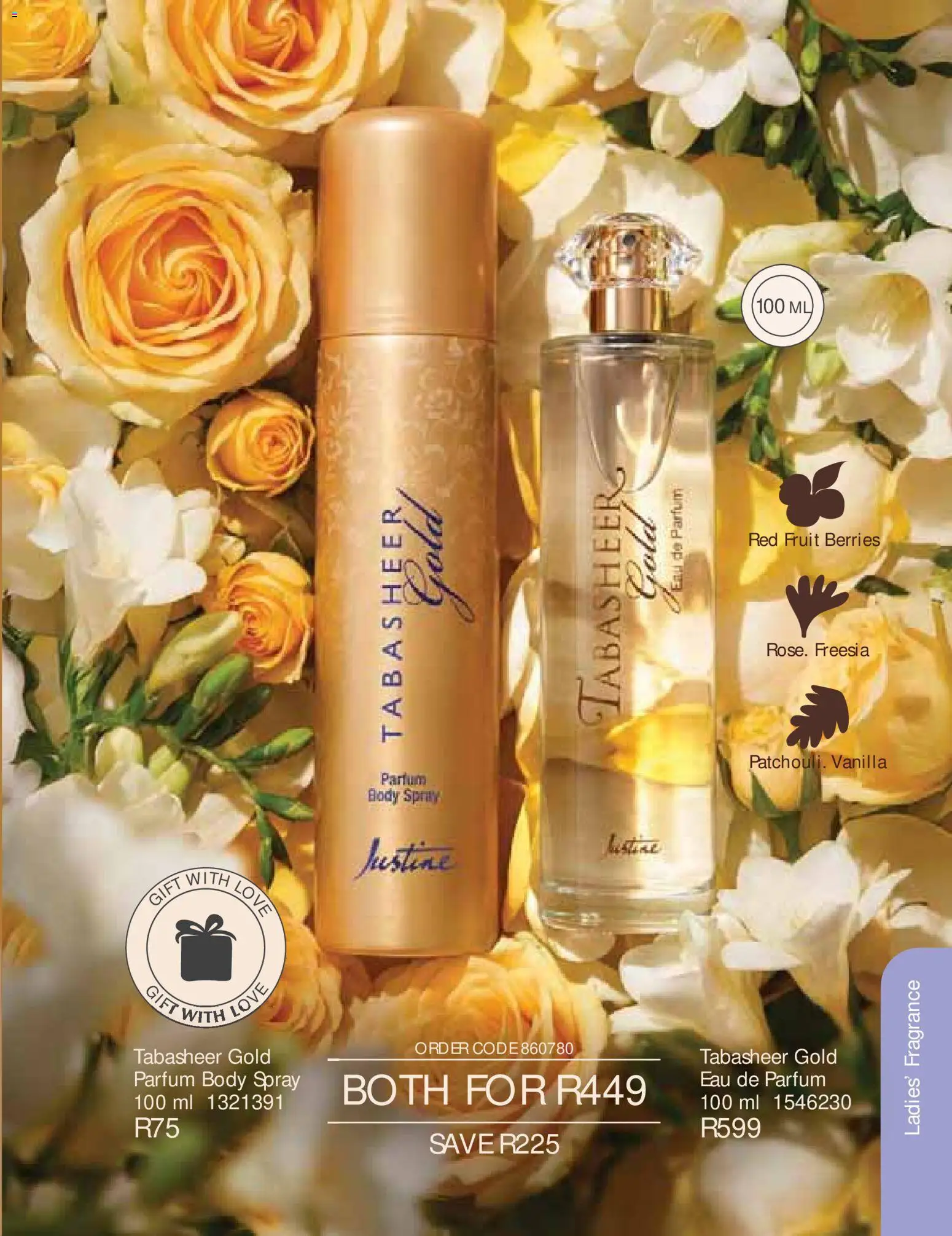 New Justine catalogue – valid from 01/08/2026 | Page: 13 | Products: Body spray, Fragrance, Fruit