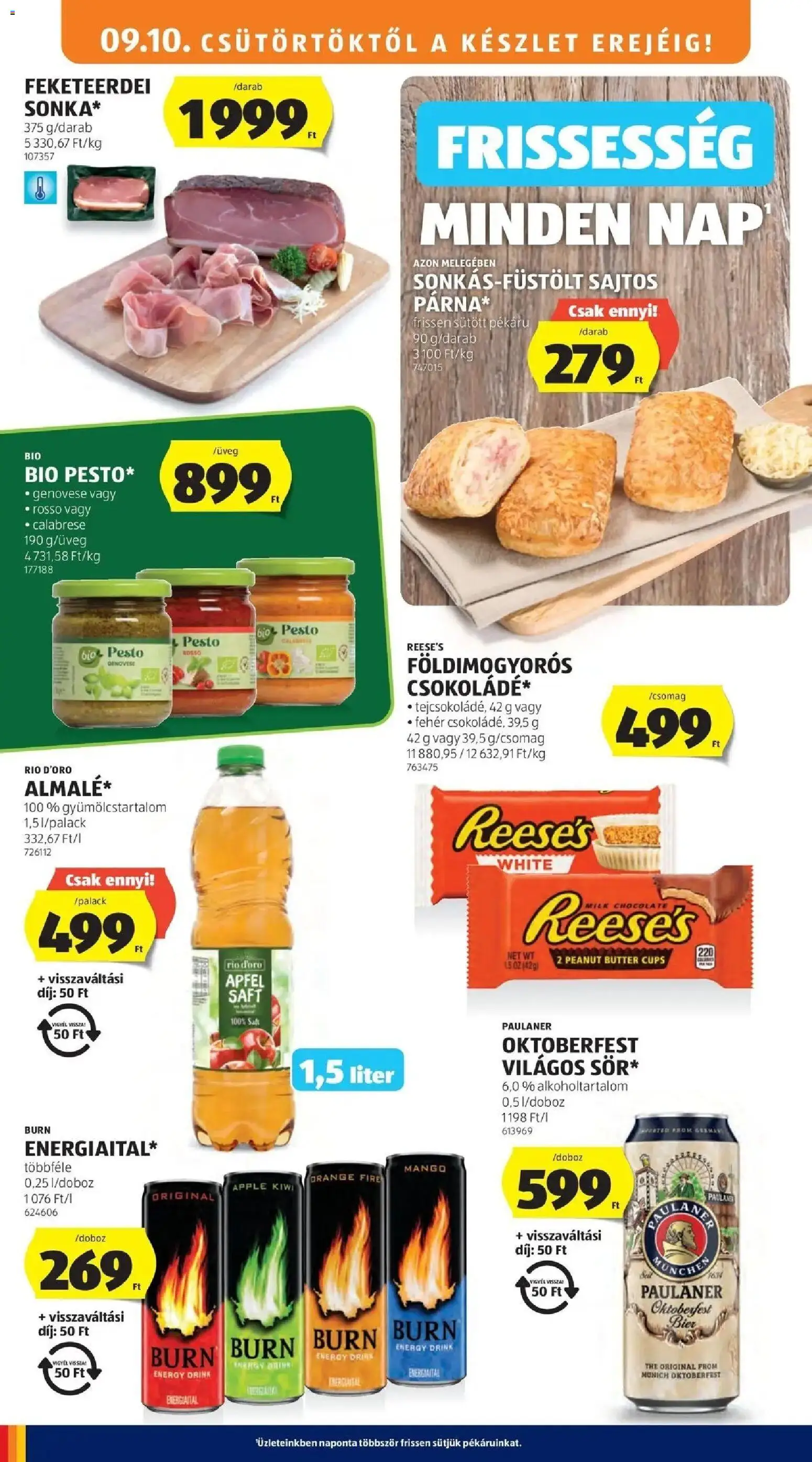 Aldi akciós ujság - amely érvényes a következő dátumtól: 2026.09.05. | Oldal: 12 | Termékek: Pesto, Energiaital, Energy drink, Kiwi