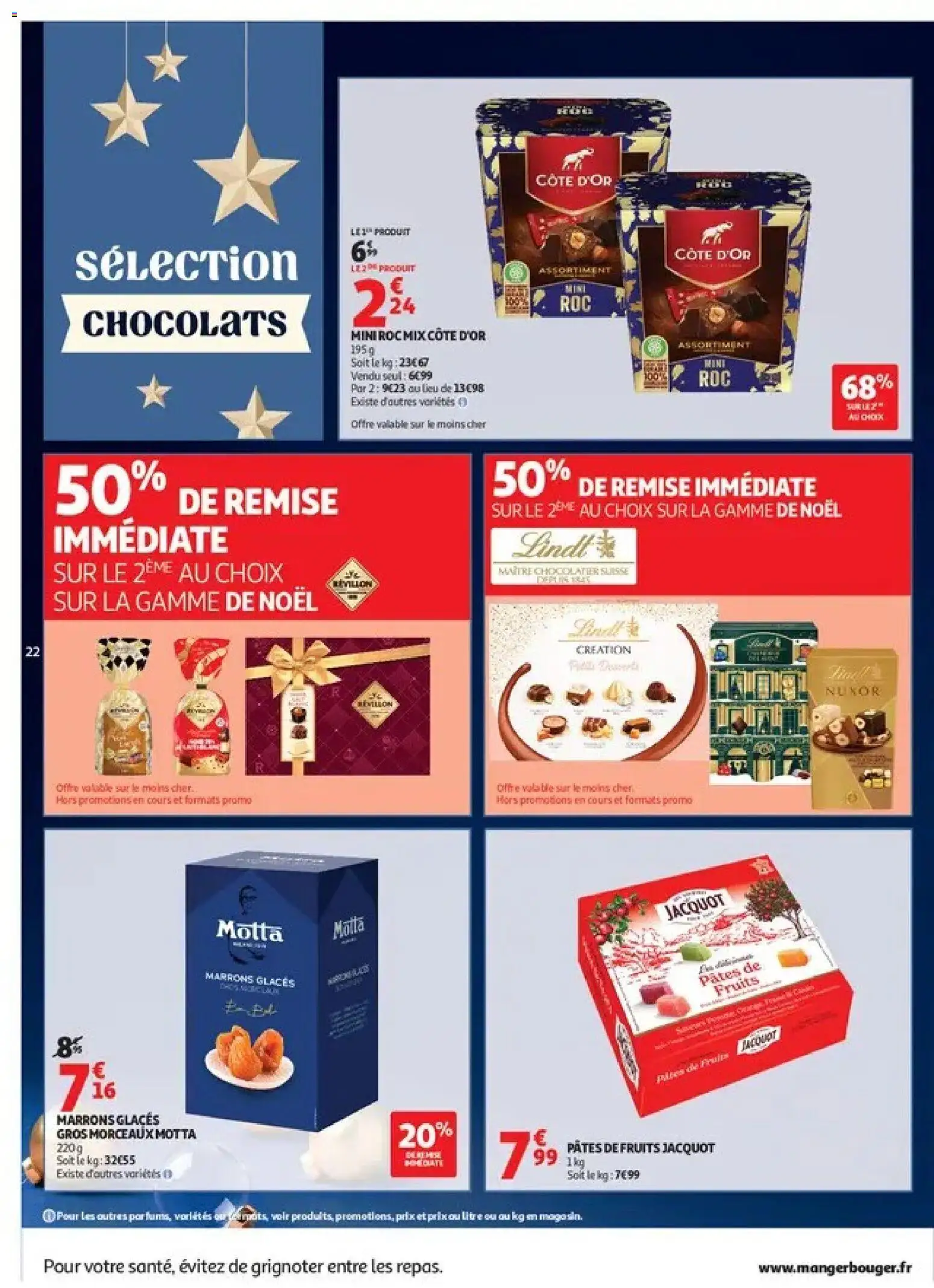 {H1} | Page: 22 | Produits: Glaces, Pâtes de fruits, Lindt, Pâtes