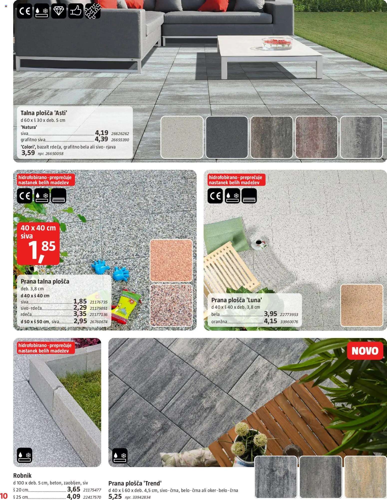 Novi Bauhaus katalog ponudbe – veljaven od 29.04.2026 | Stran: 10 | Izdelki: Robnik