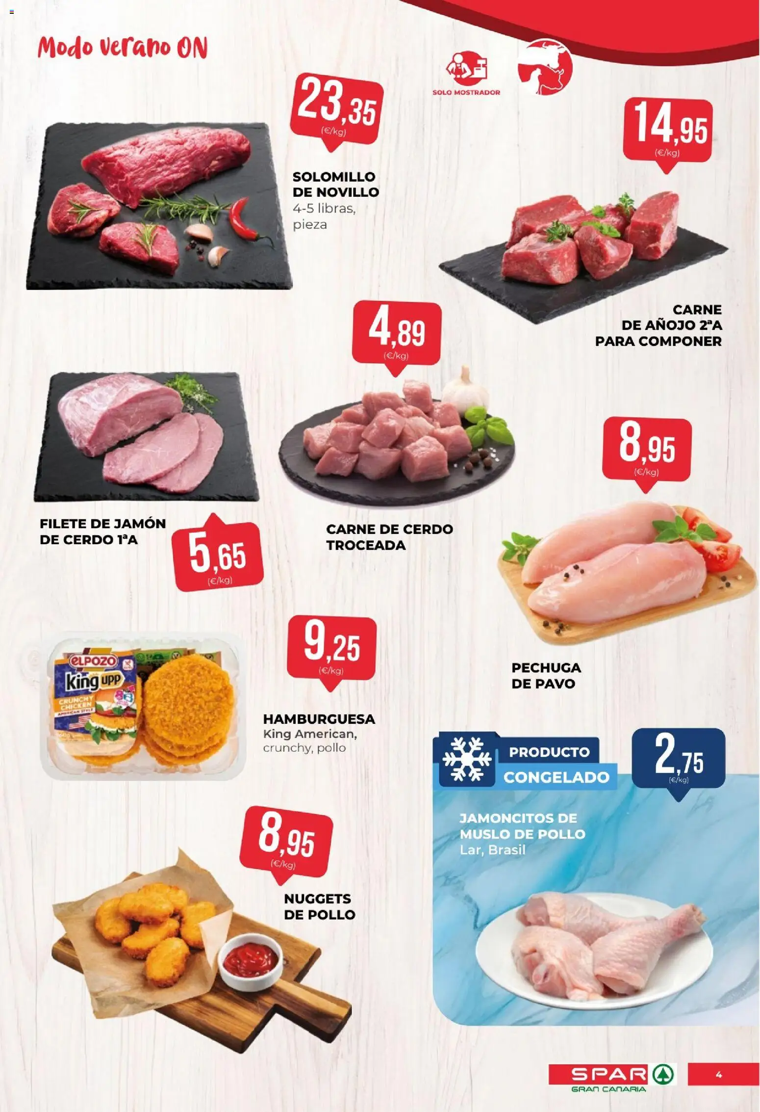 Spar folleto │ válido desde el 21/08/2026 | Página: 4 | Productos: Jamón, Filete, Pollo, Nuggets