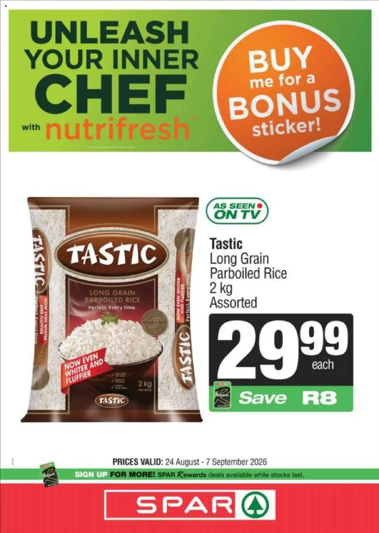 New Superspar catalogue – valid from 24/08/2026 | Page: 3 | Products: TV, Rice
