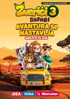 Mercator katalog Zverići 3 Safari - pregled Mercator kataloga - važi od 11.05.2026