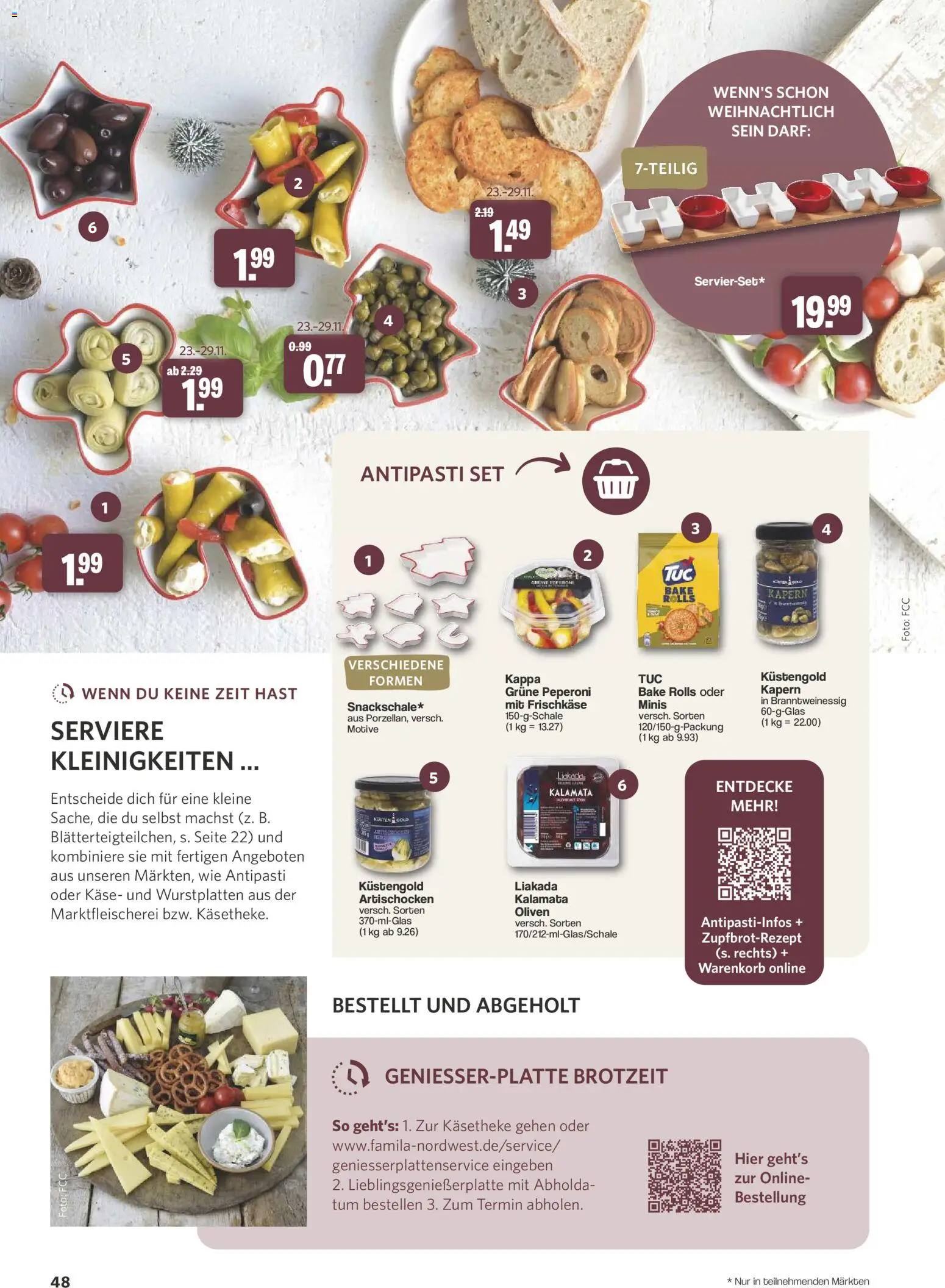 Famila Nordwest myTime November 2026 – gültig ab 26.10.2026 | Seite: 48 | Produkte: Käse, Frischkase