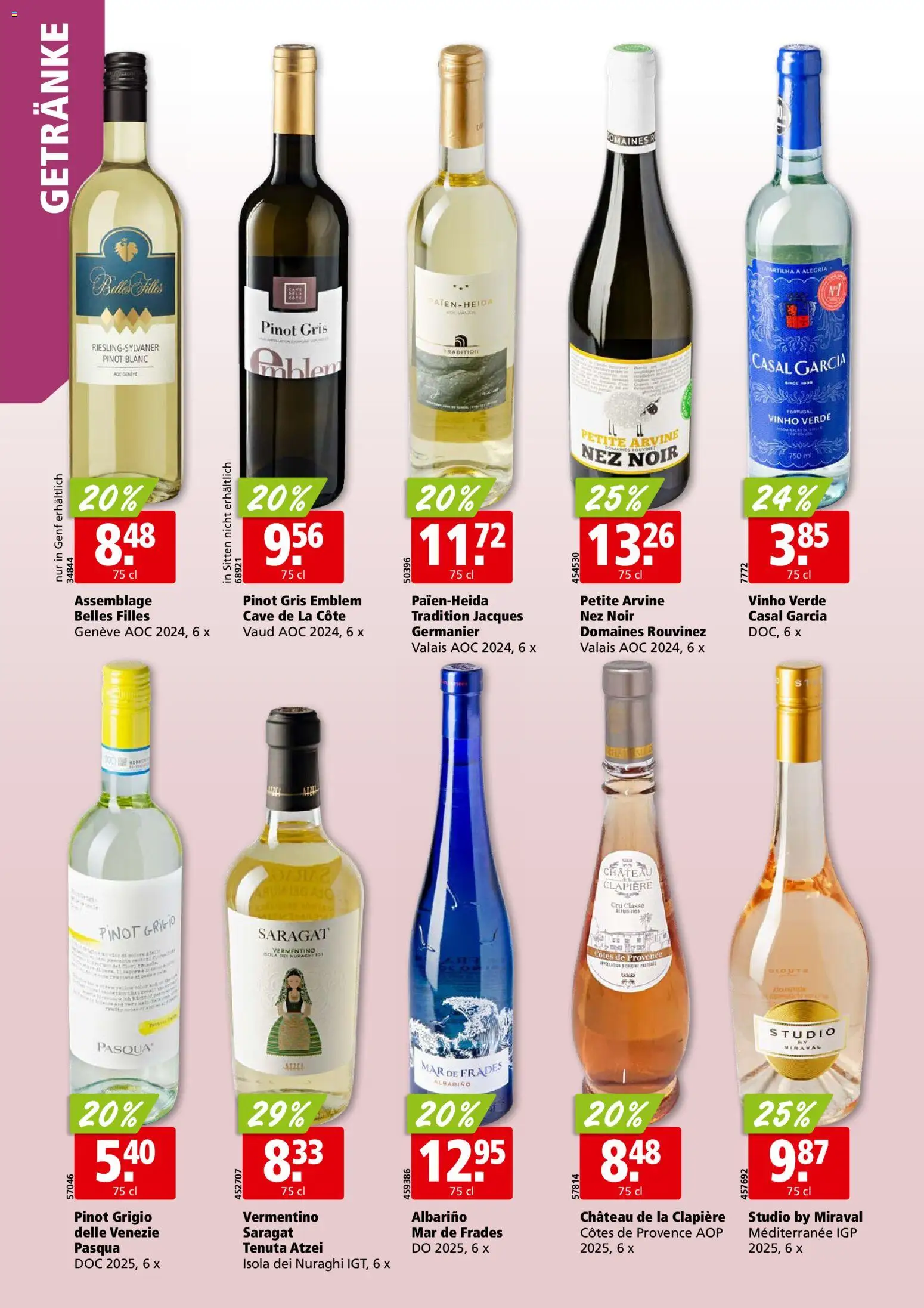 Aligro aktionen Chavannes, Matran, Genf, Sitten – gültig ab 07.09.2026 | Seite: 24 | Produkte: Getränke
