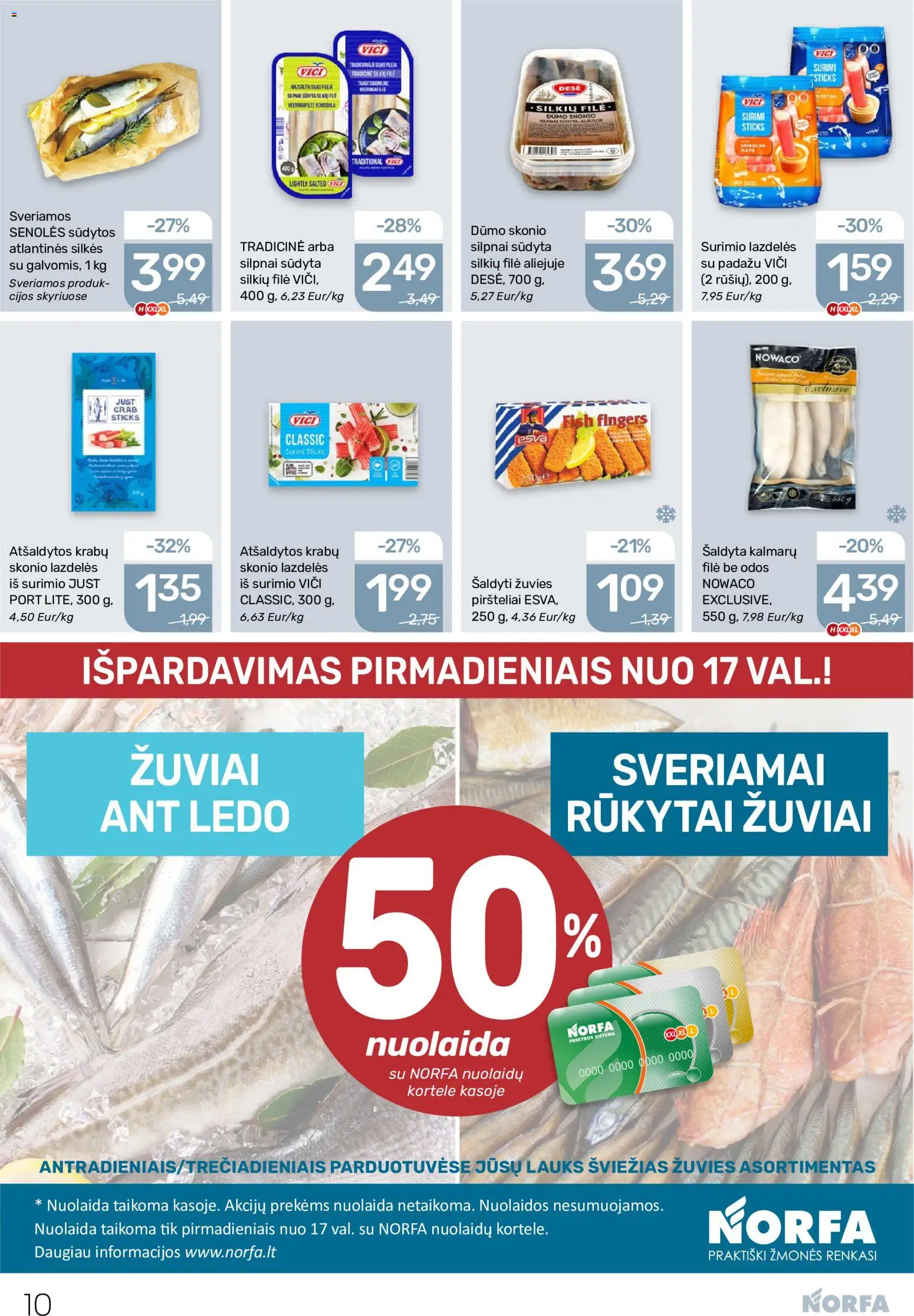 NORFA akcijos nuo 28.05.2026 | Puslapis: 10 | Prekių: Silkių filė