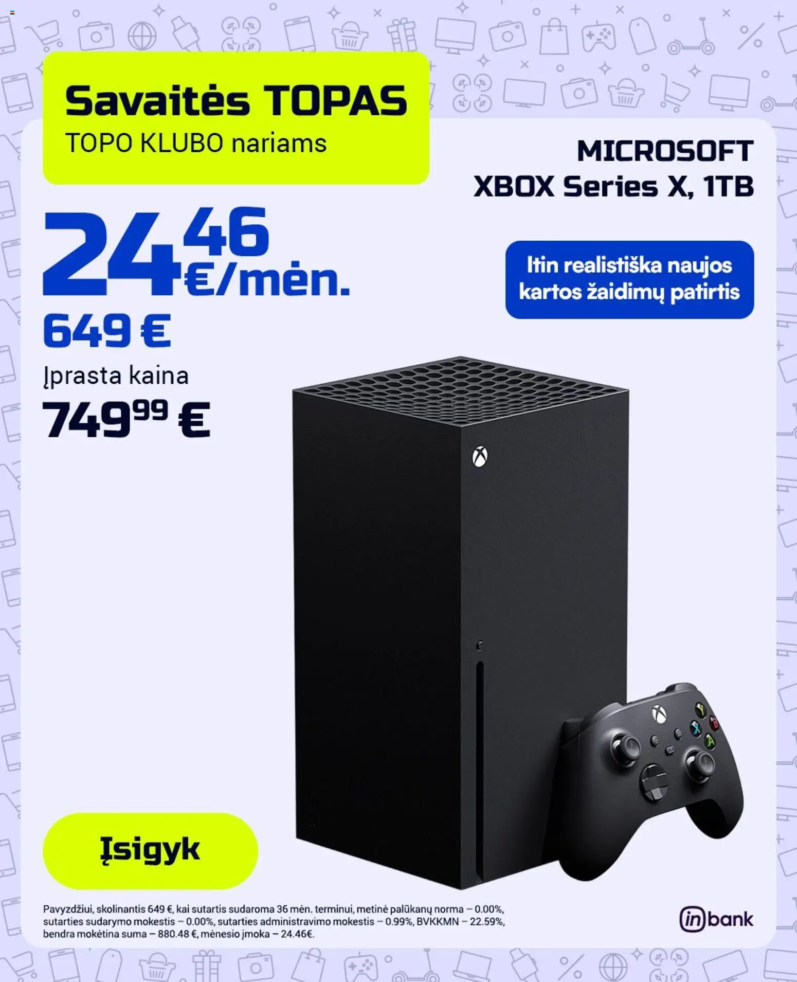 TOPOcentras akcijos nuo 26.05.2026 | Puslapis: 5 | Prekių: Xbox