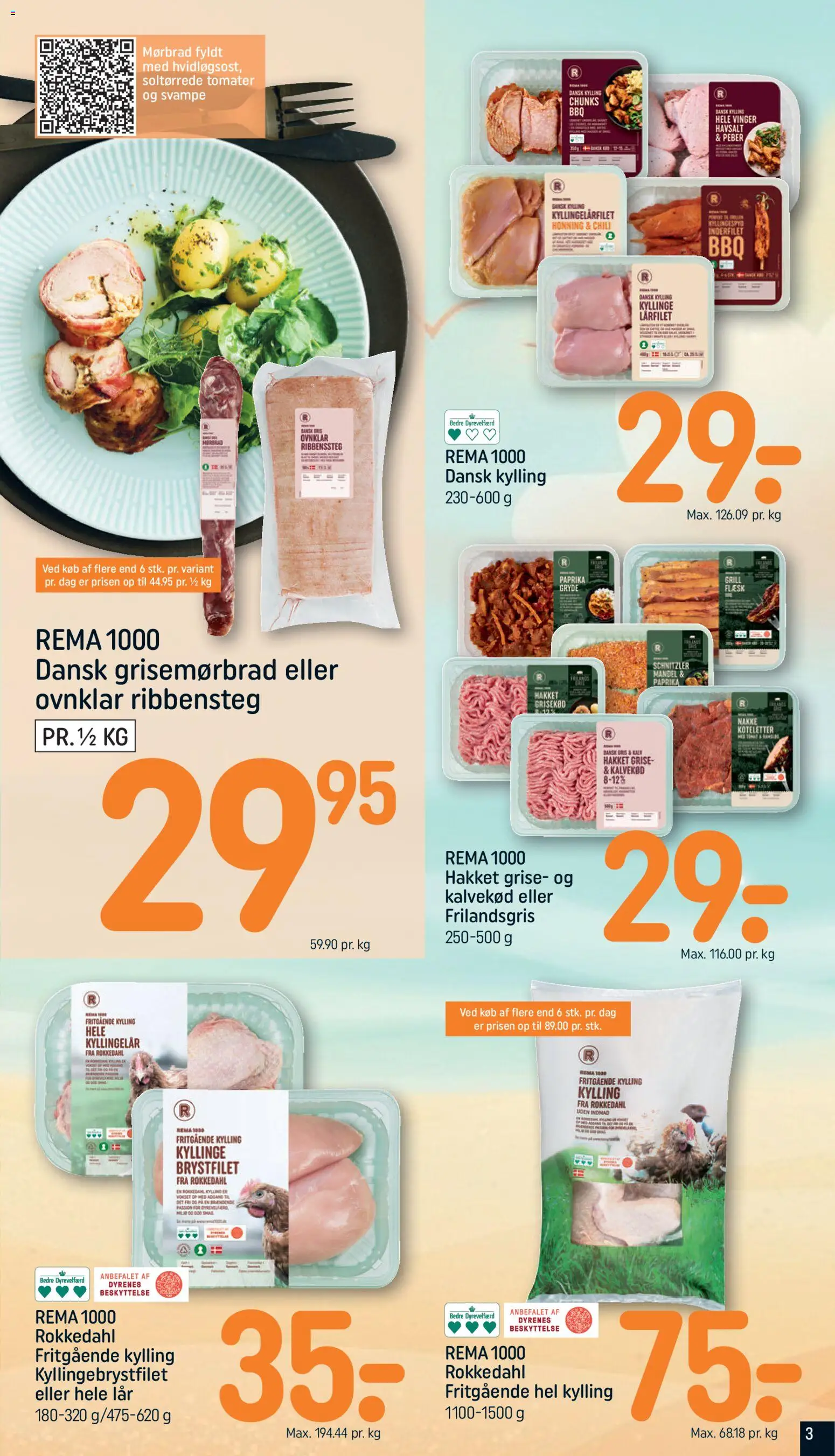 Rema 1000 tilbudsavis – gyldig fra 12/07/2026 | Side: 3 | Produkter: Chili, Peber, Honning, Grill