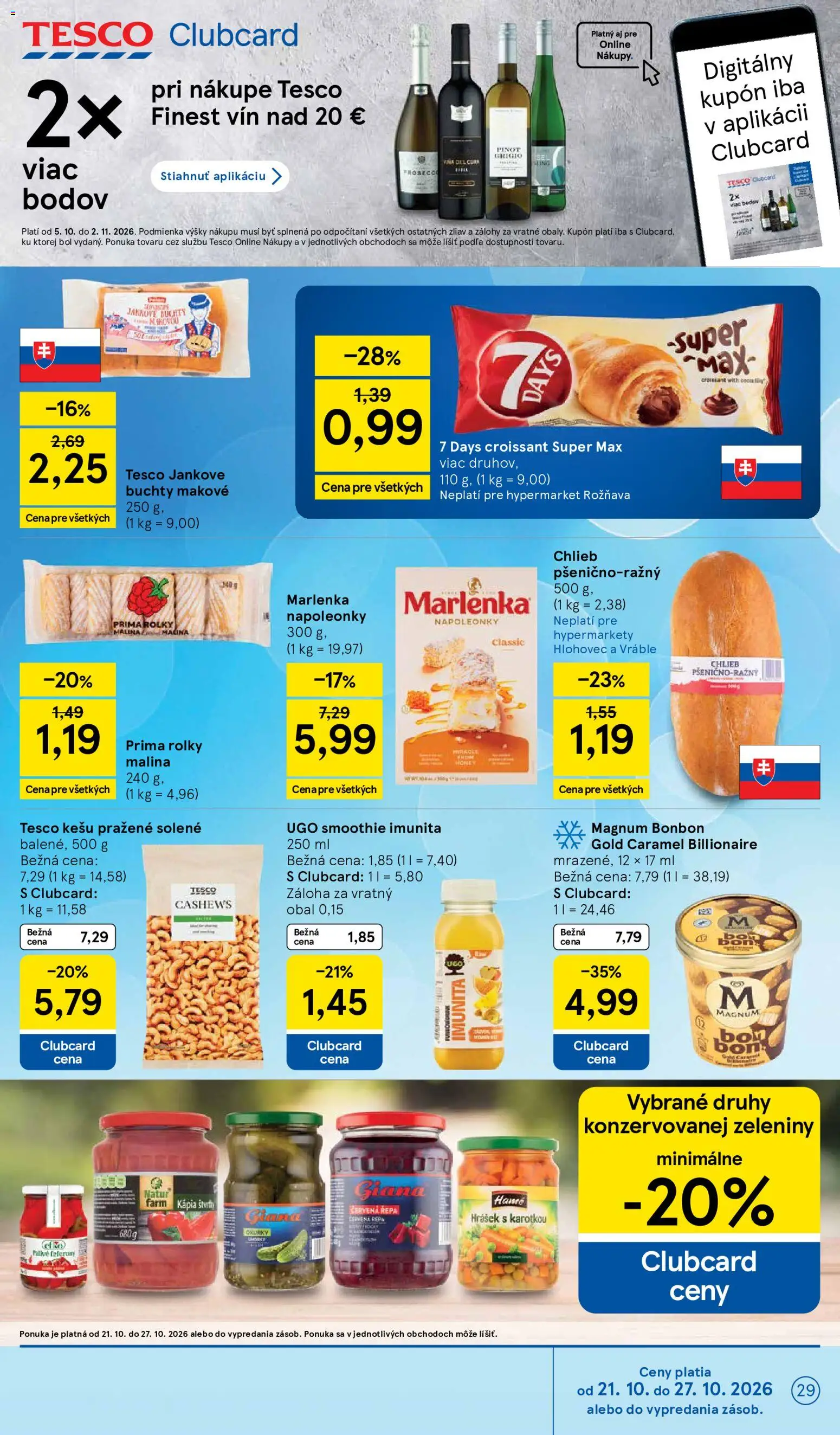 Nové Tesco akcie – leták je platný od 21.10.2026 | Strana: 29