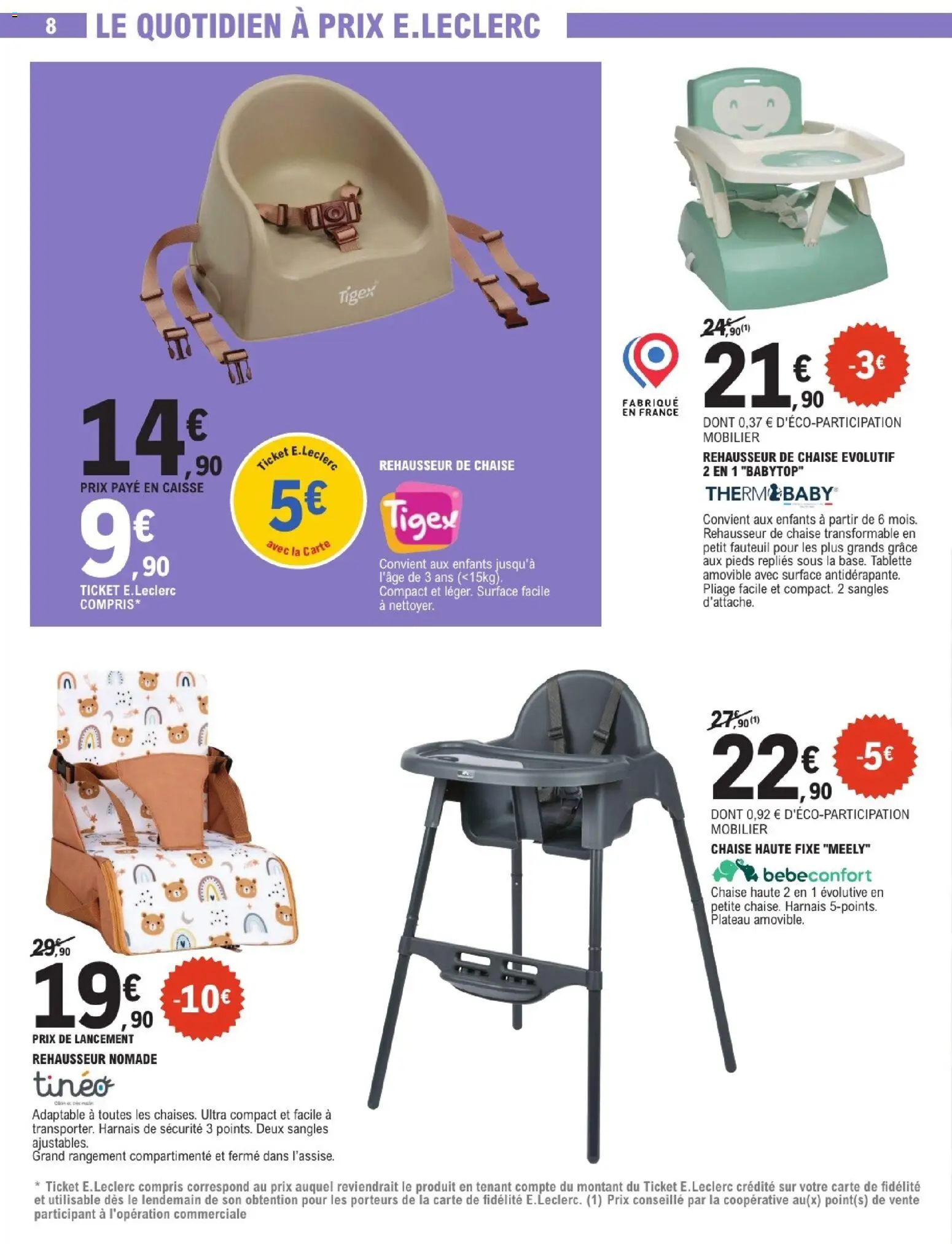 {H1} | Page: 8 | Produits: Tablette, Plateau, Rehausseur, Fauteuil