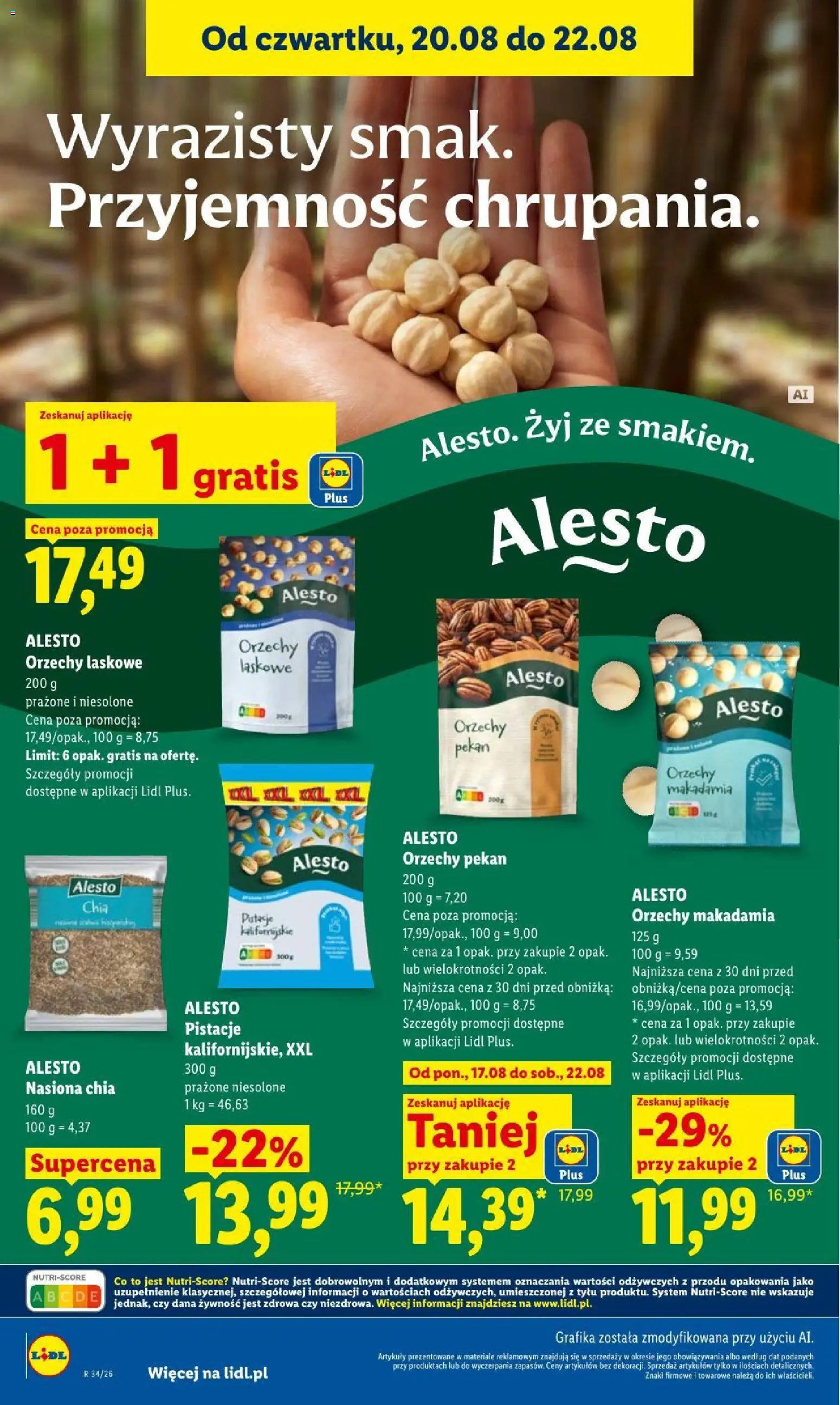 Lidl gazetka od 20.08.2026 | Strona: 86 | Produkty: Chia, Orzechy makadamia, Nasiona, Orzechy