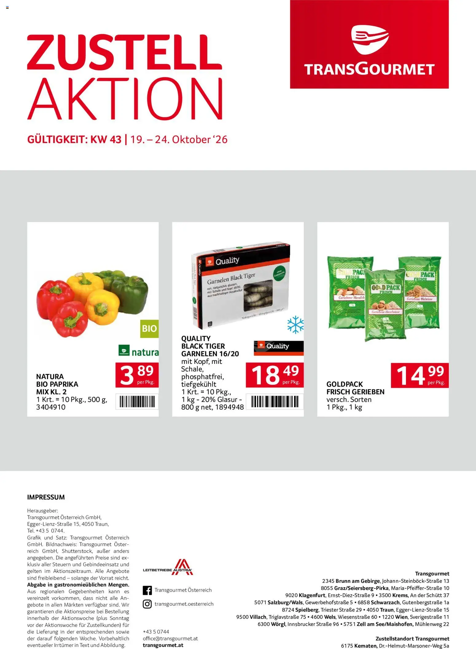 Transgourmet Flugblatt gültig ab 19.10.2026 | Seite: 40